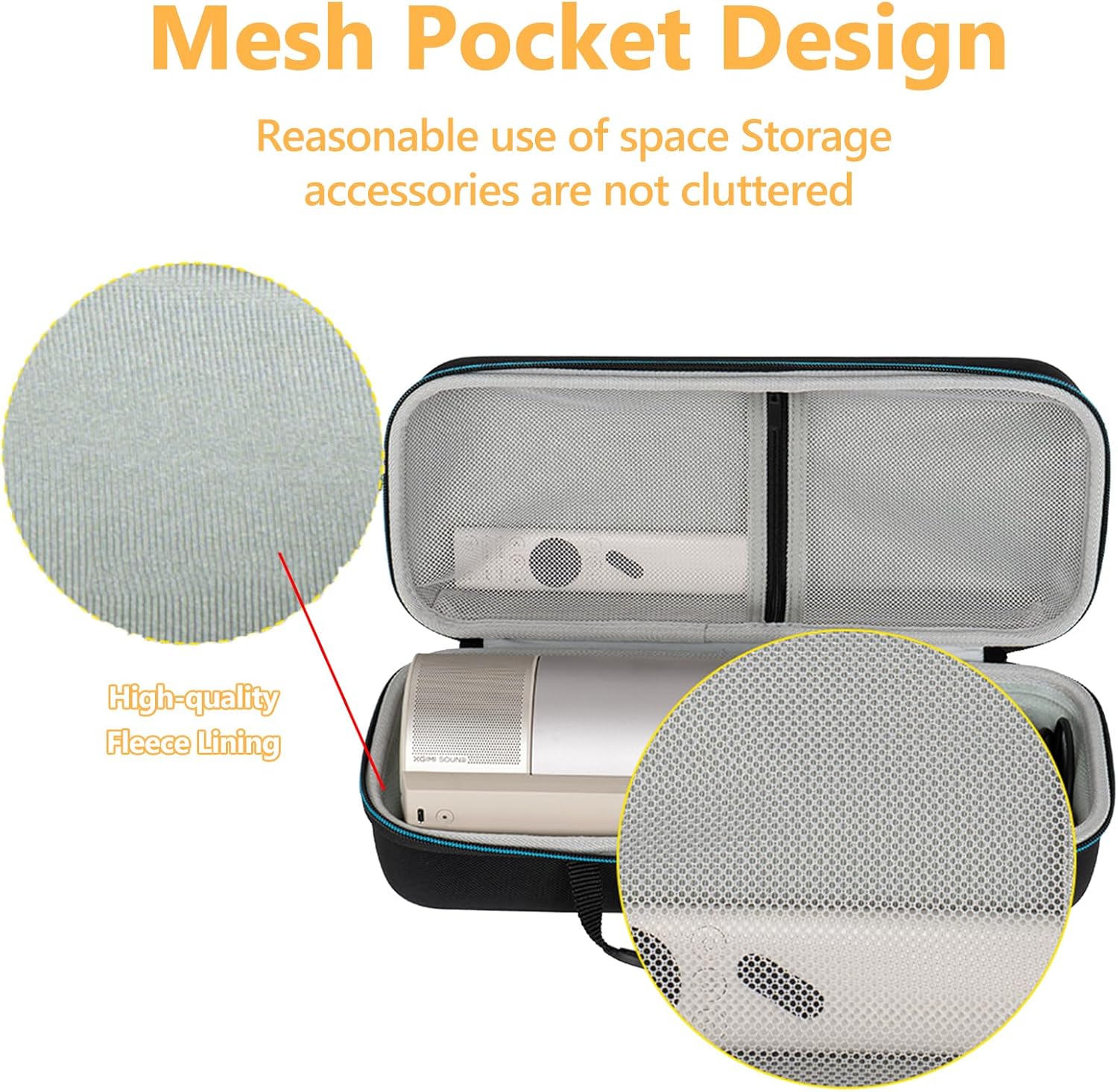 Hard Carrying Case for XGIMI MoGo 3 ProMoGo 4 Projector