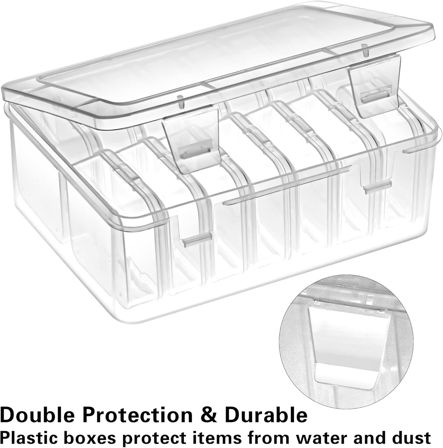 Mathtoxyz Small Bead Organizers 15 Pieces Transparent Storage Cases