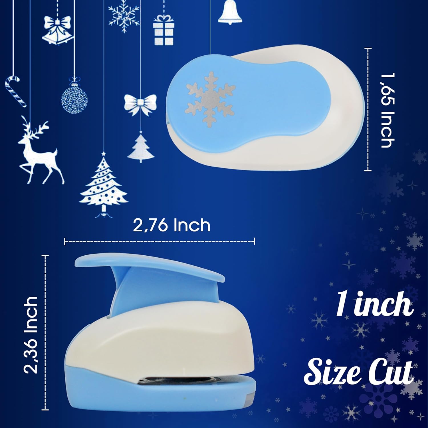 Snowflake Paper Punch for Crafts and Scrapbooking 1-Inch