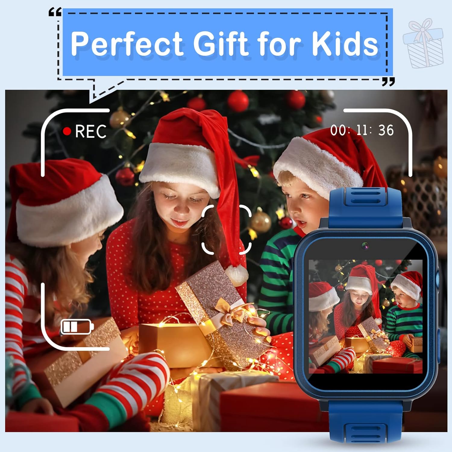 Phyulls Smart Watch for Kids with 24 Games and Alarm Clock
