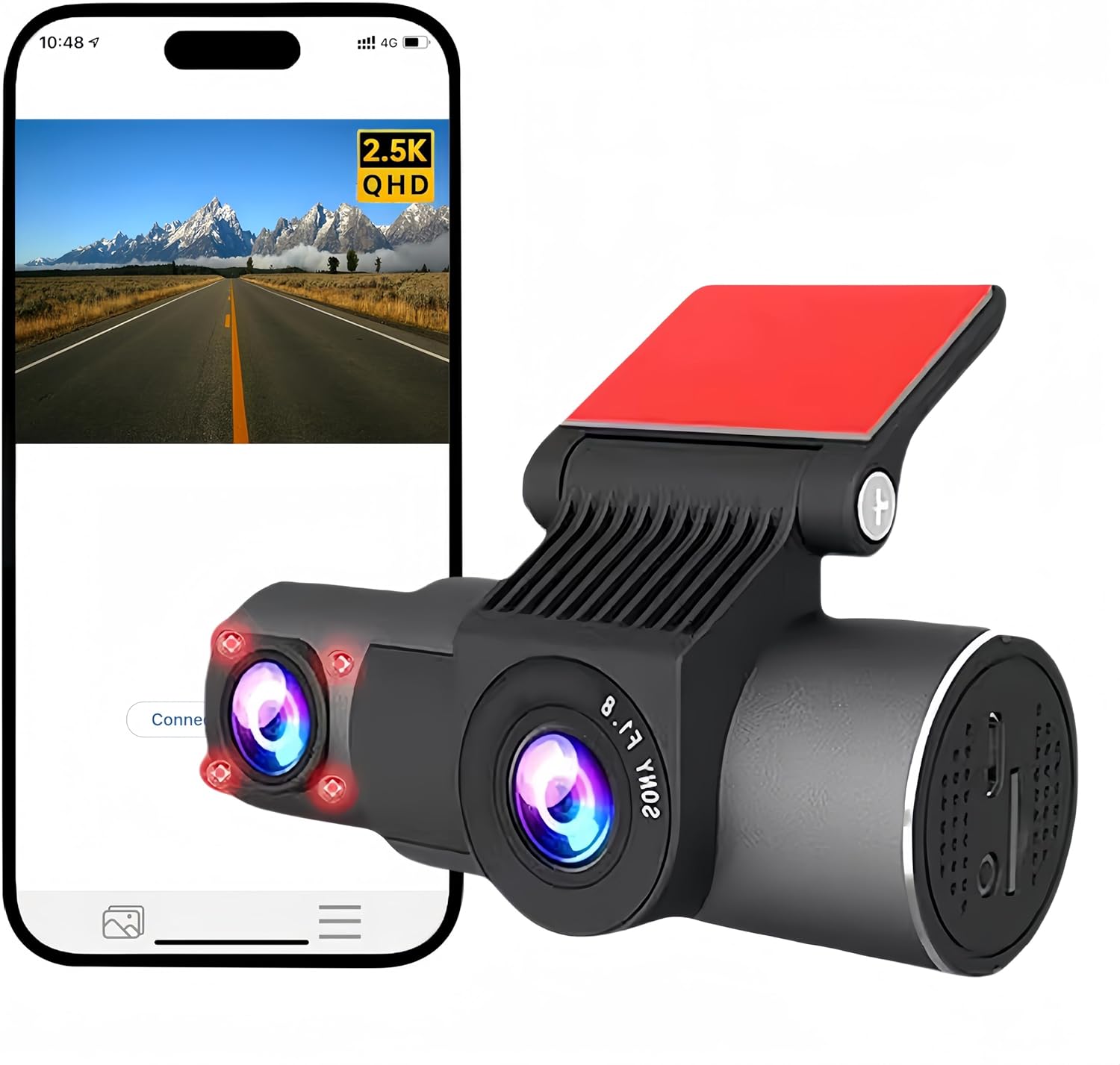 Ccedviery 25K Dual Dash Cam with WiFi and App