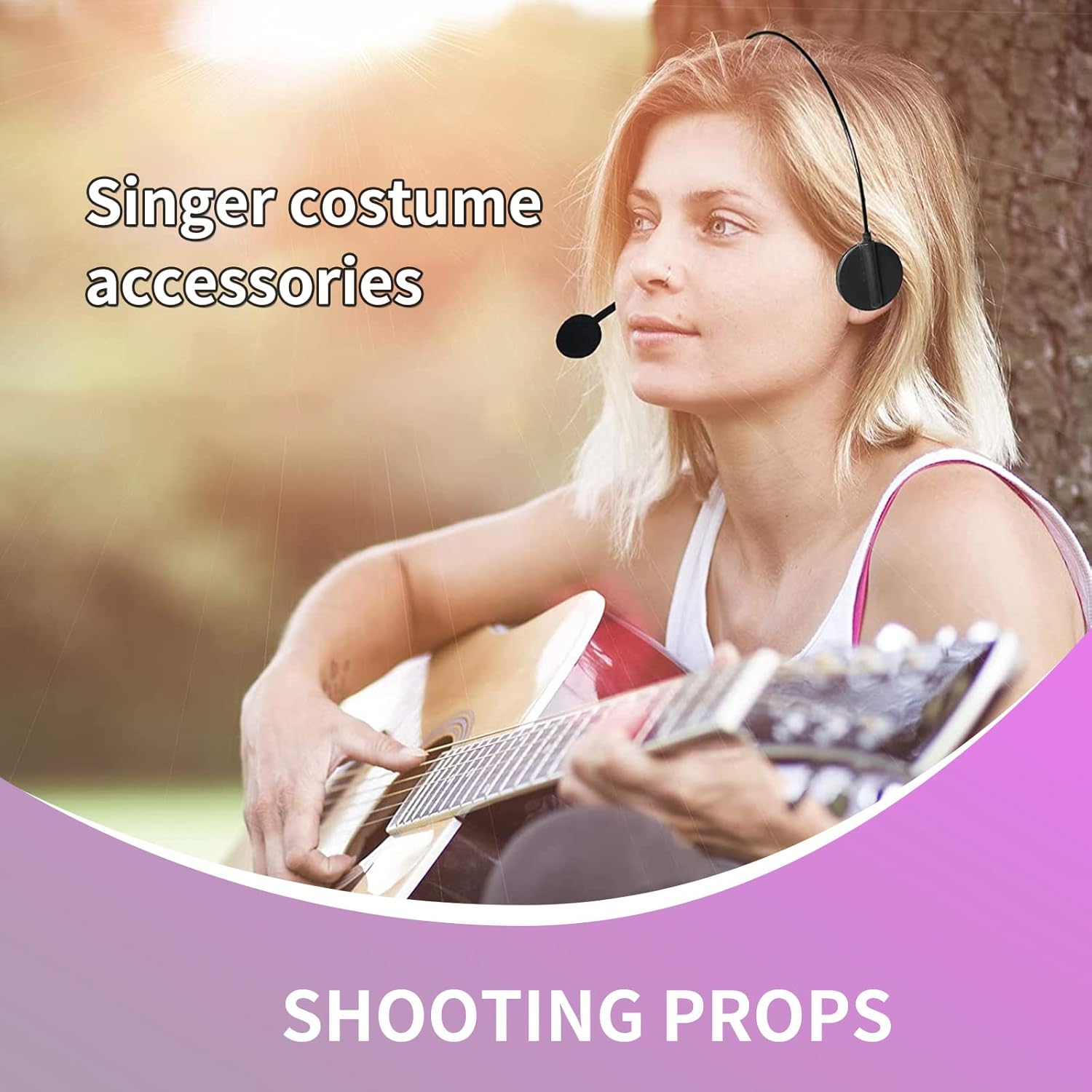 Rockstar Costume Headset with Microphone