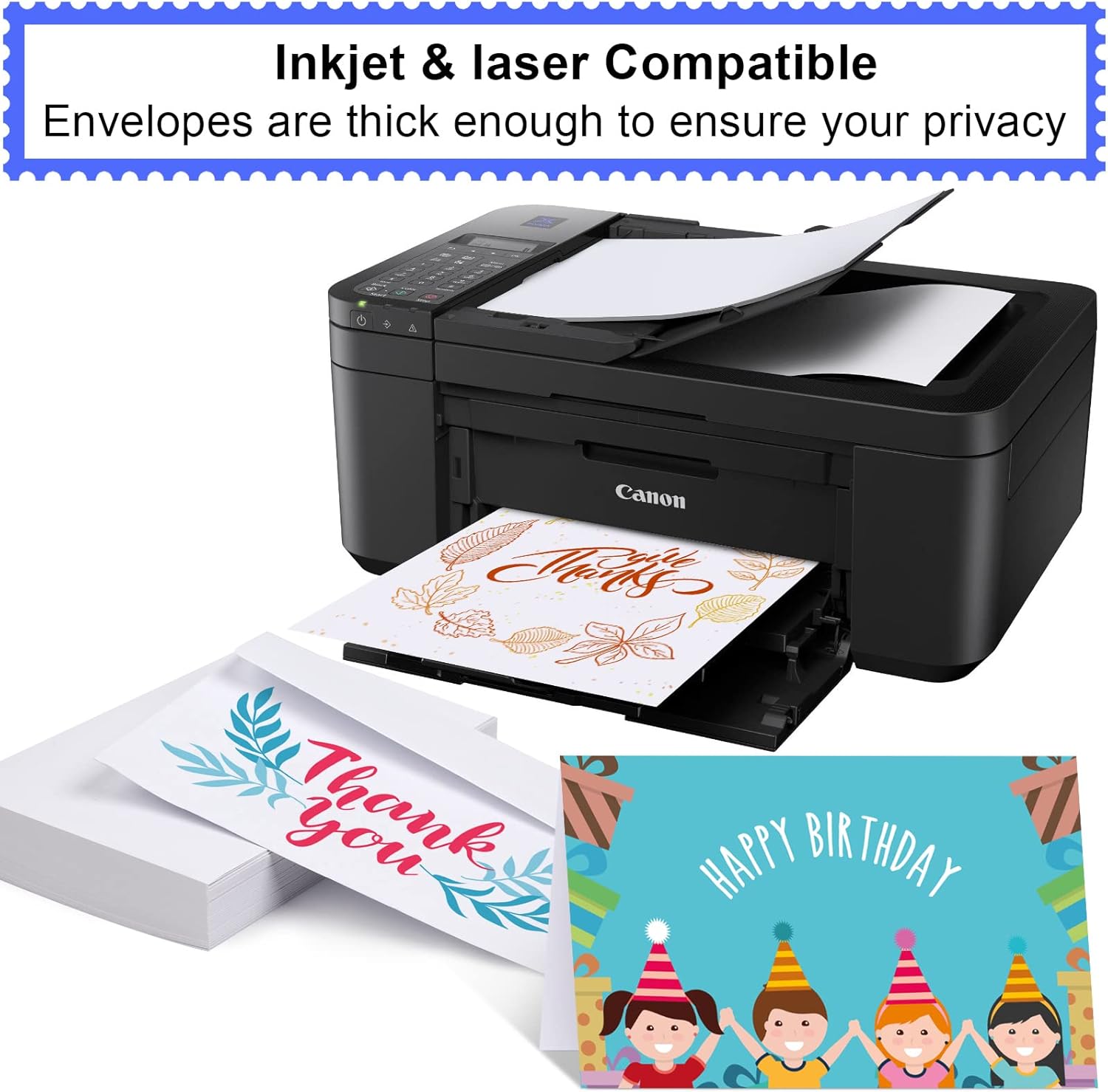 Joyberg 4x6 Blank Cards and Envelopes 30 Pack for All Occasions