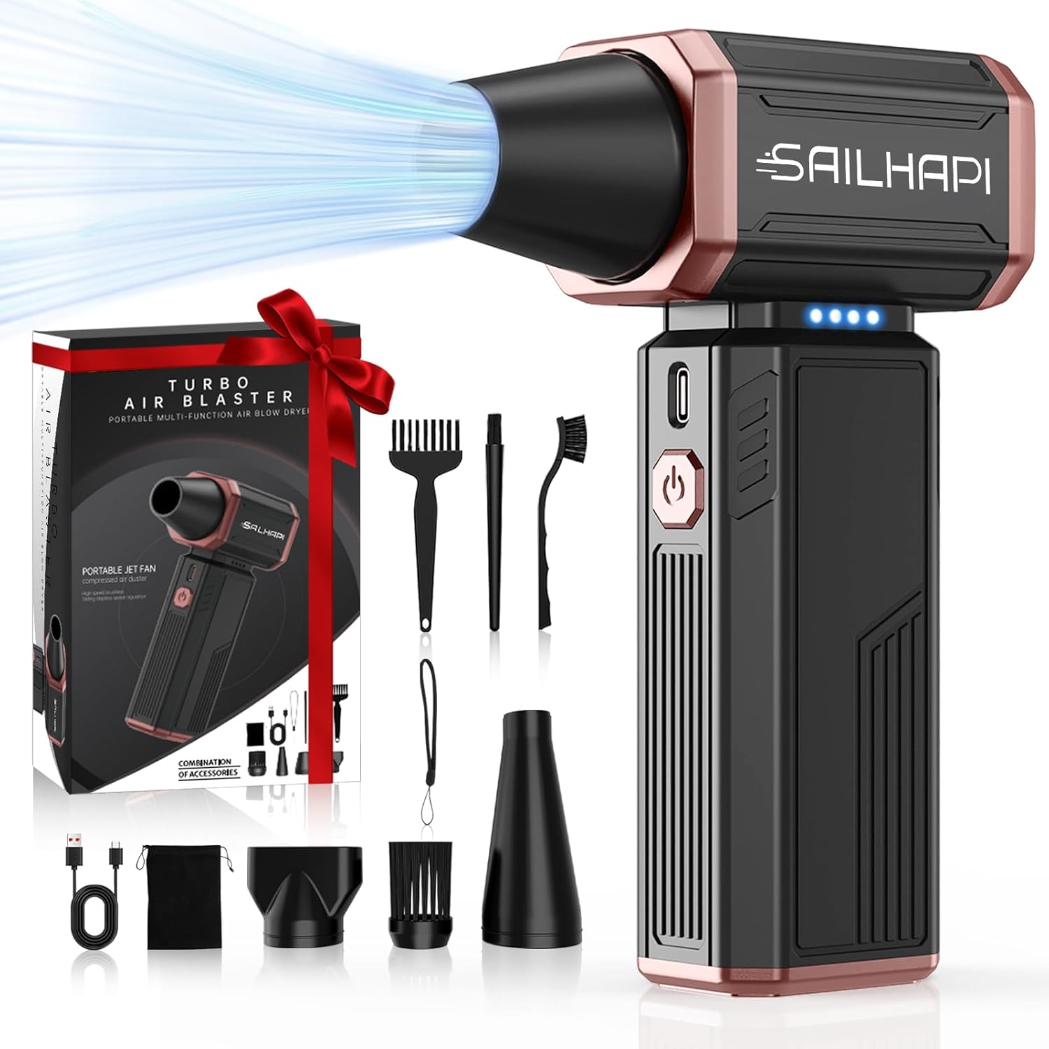 Sailhapi Compressed Air Duster 300000 RPM Cordless