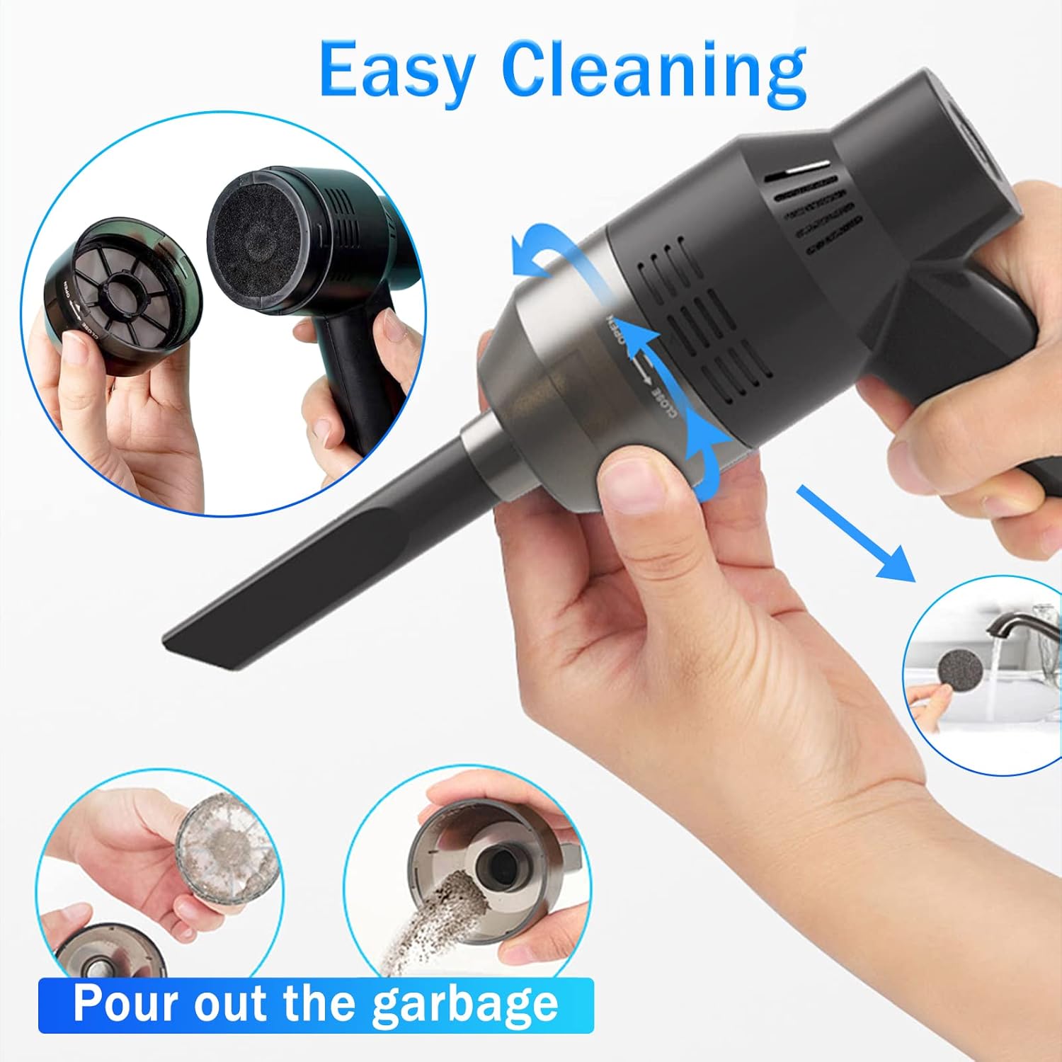 Dealswin Keyboard Cleaner Rechargeable Mini Vacuum