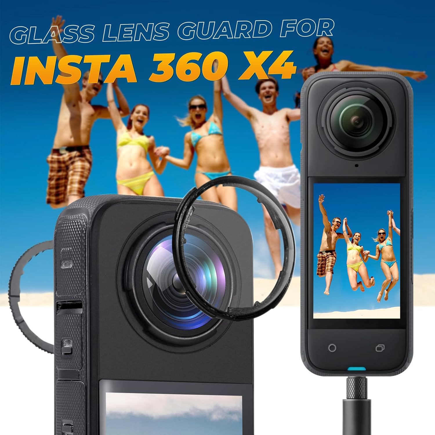Semaiki Insta 360 X4 Premium Lens Guard Set