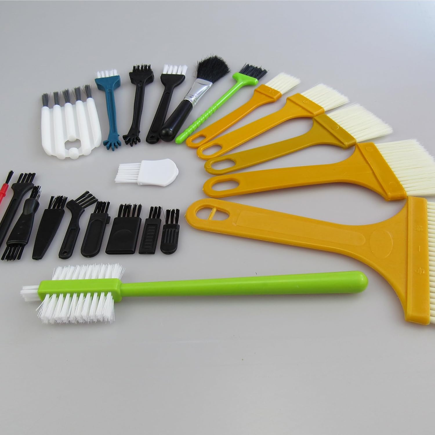 Small Cleaning Brush Set of 22 for Electronics and More