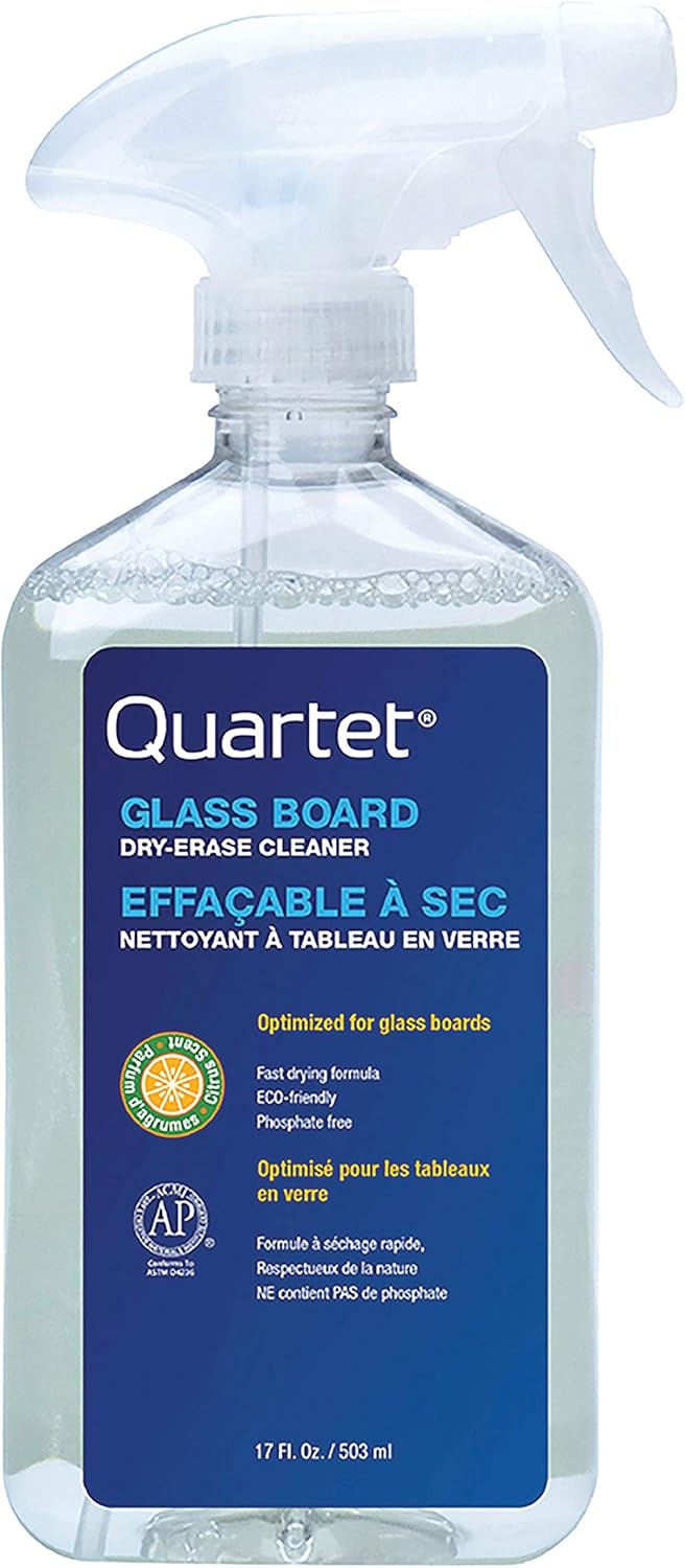 Quartet Glass Dry Erase White Board Cleaner 17 oz Orange Scented