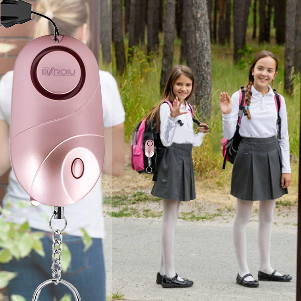 Personal Alarm Siren with LED Lights for Safety