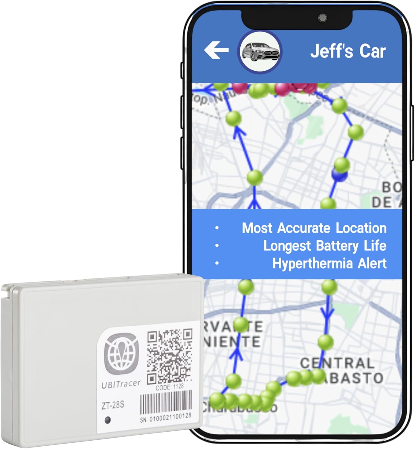 UBITracer Multi-Sensor GPS Tracker for Vehicles