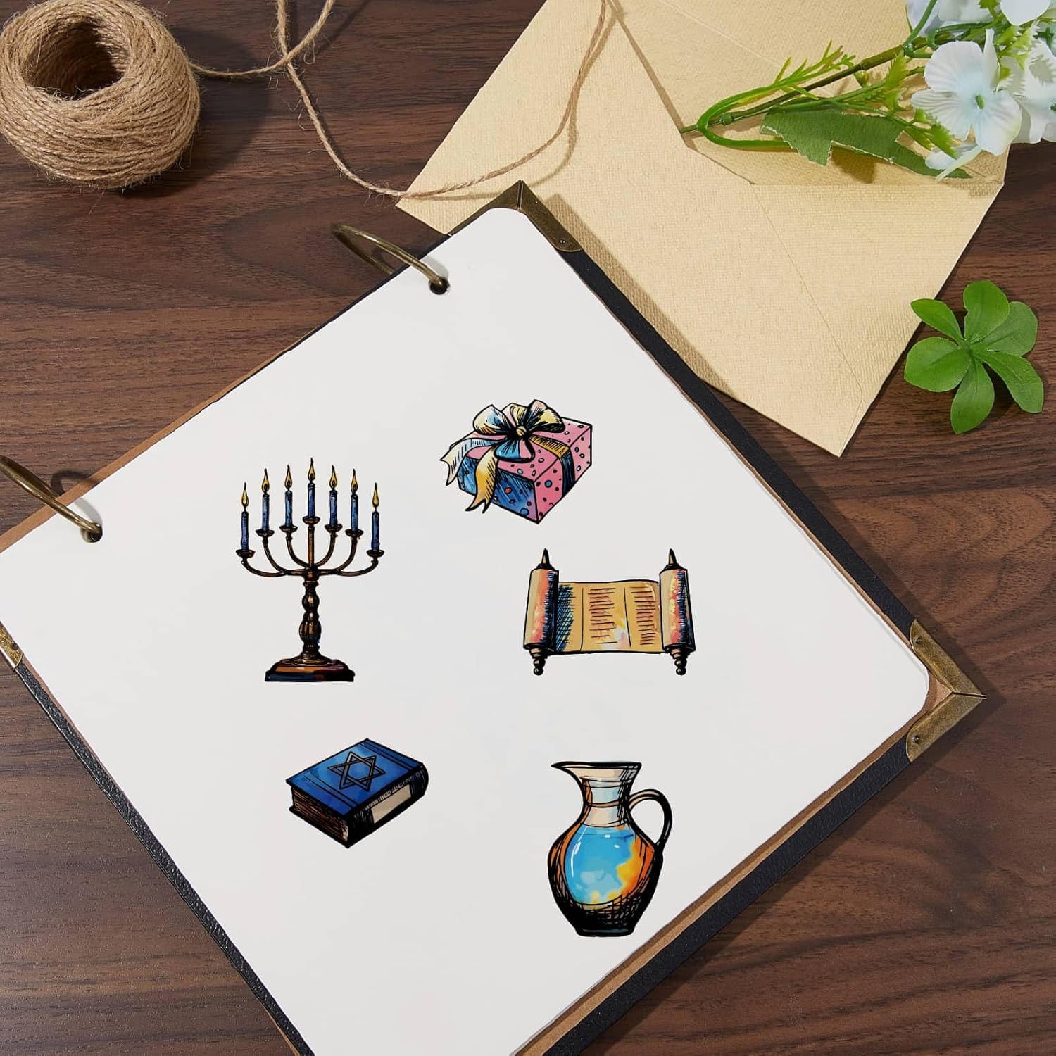 CRASPIRE Hanukkah Clear Rubber Stamps 63x43 Inch