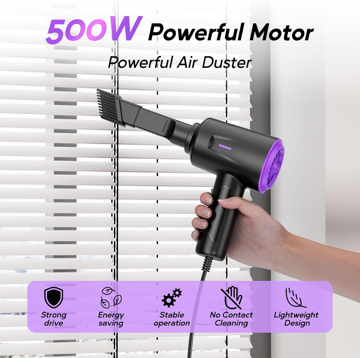 Goweto Electric Air Duster - Powerful Motor for Cleaning Electronics