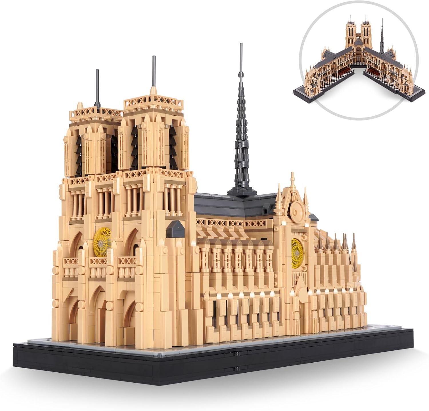 Notre-Dame de Paris Architecture Model Building Block Set