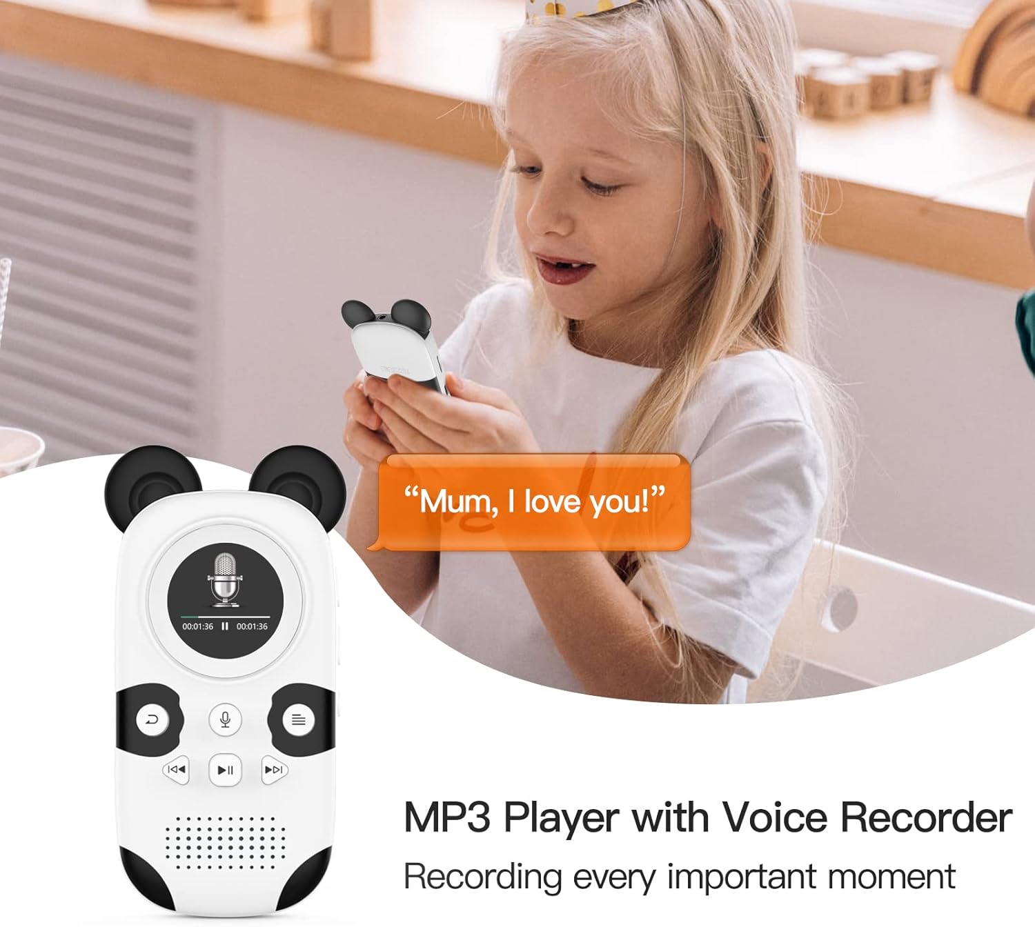 RUIZU 64GB MP3 Player for Kids with Bluetooth 53