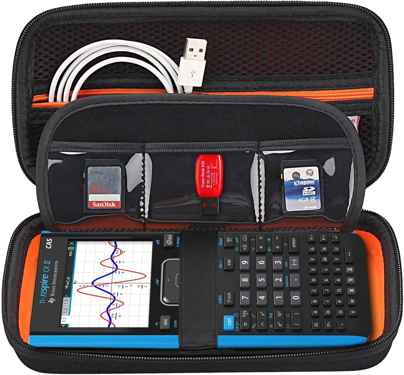 BOVKE Calculator Case for TI-Nspire CX II CAS - Black