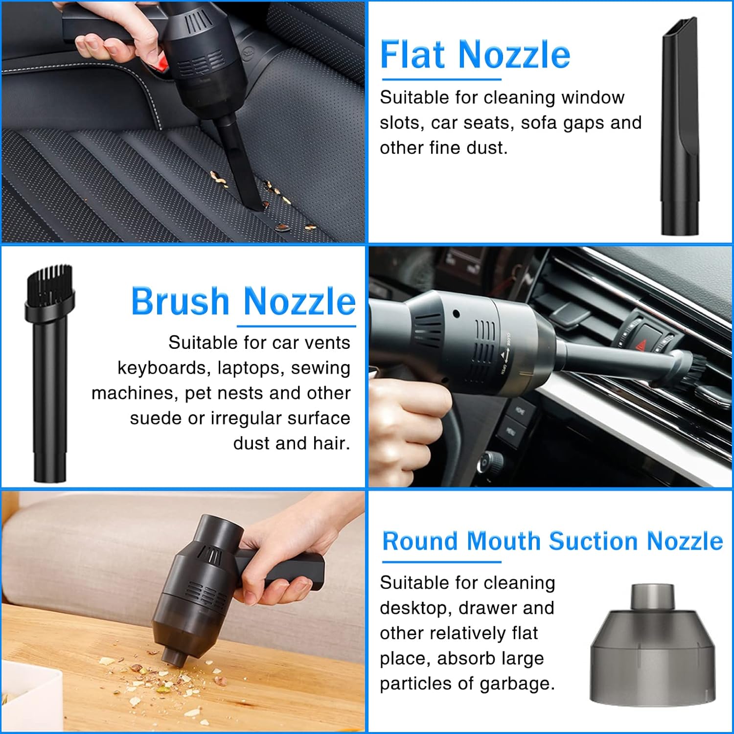 Dealswin Keyboard Cleaner Rechargeable Mini Vacuum