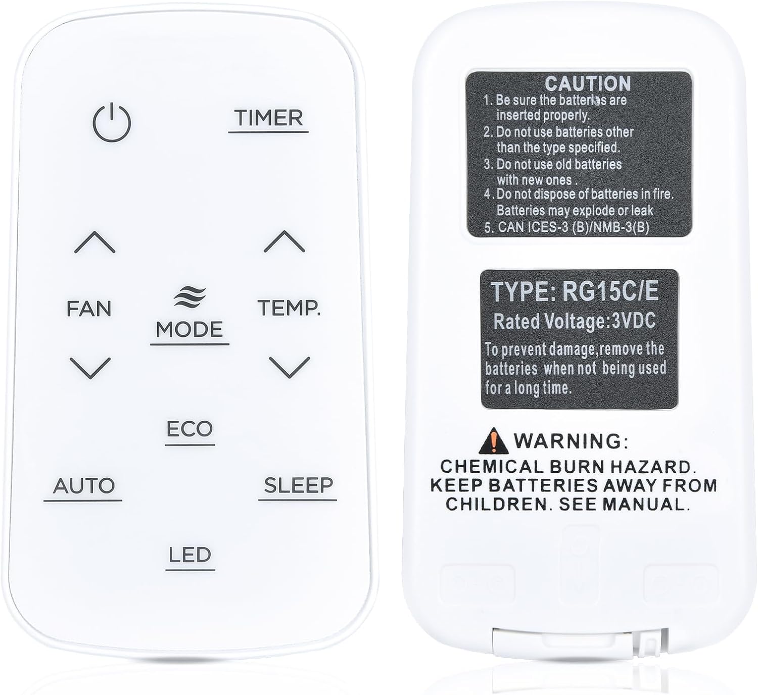 PZL Replacement Remote Control for Toshiba RG15CE