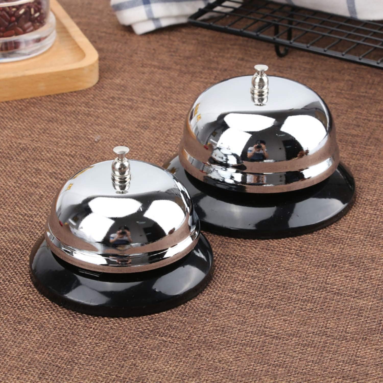 HeeYaa Call Bell 2 Packs 33 Inch Metal Anti-Rust