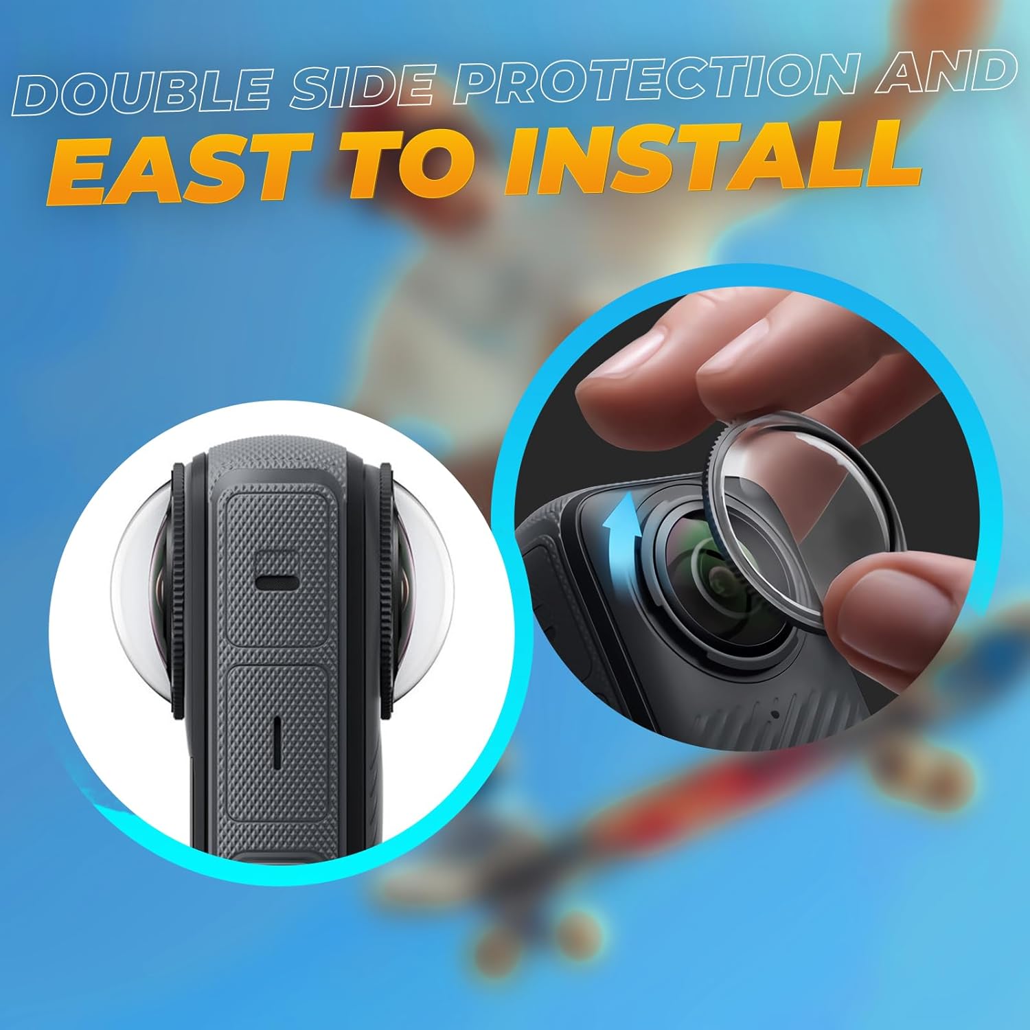 Semaiki Insta 360 X4 Premium Lens Guard Set