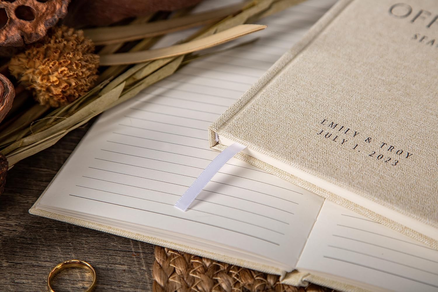 MUUJEE Custom Officiant Book - Personalized Notebook for Ministers and Pastors
