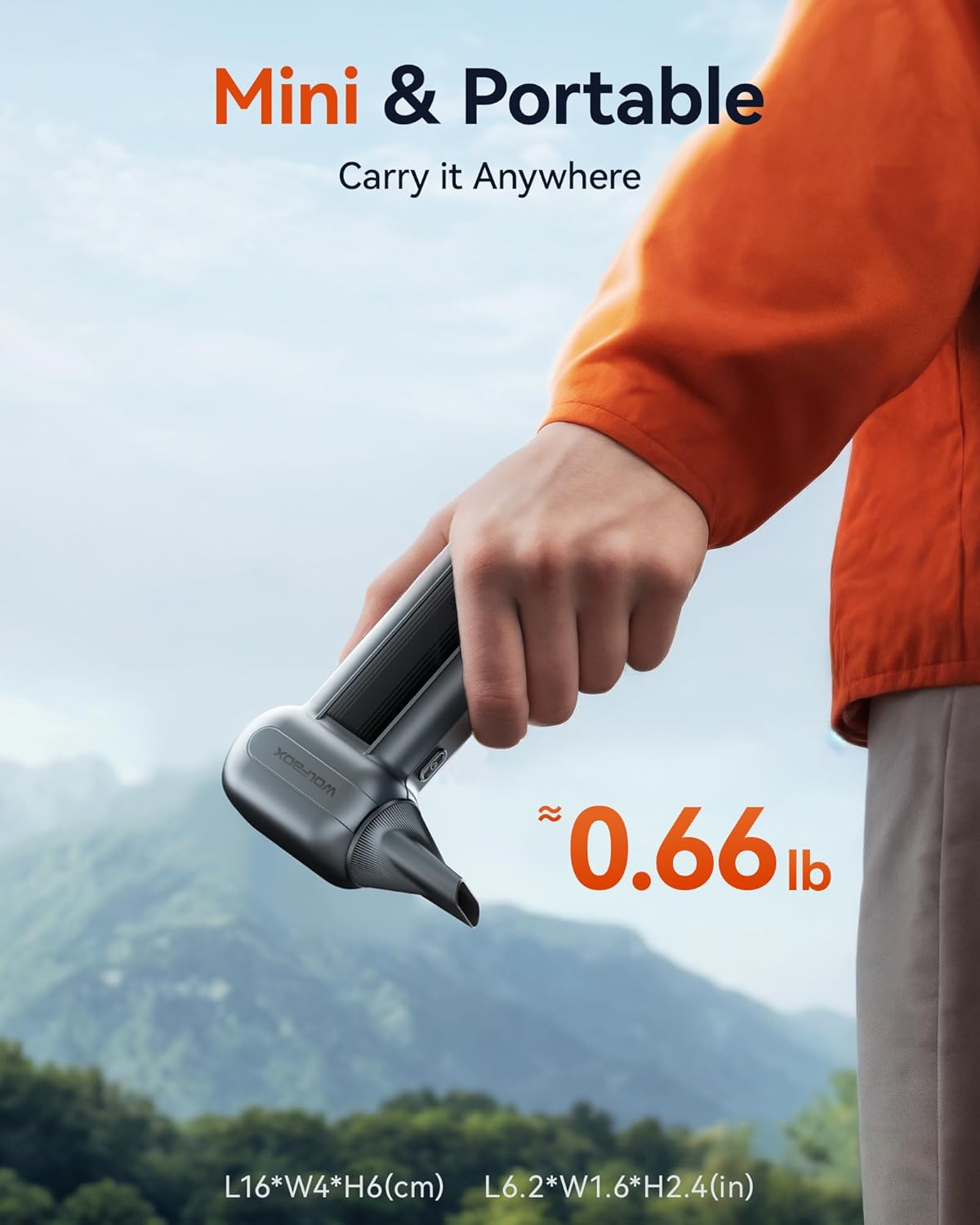 WOLFBOX MF100 Electric Air Duster with 3-Gear Adjustment