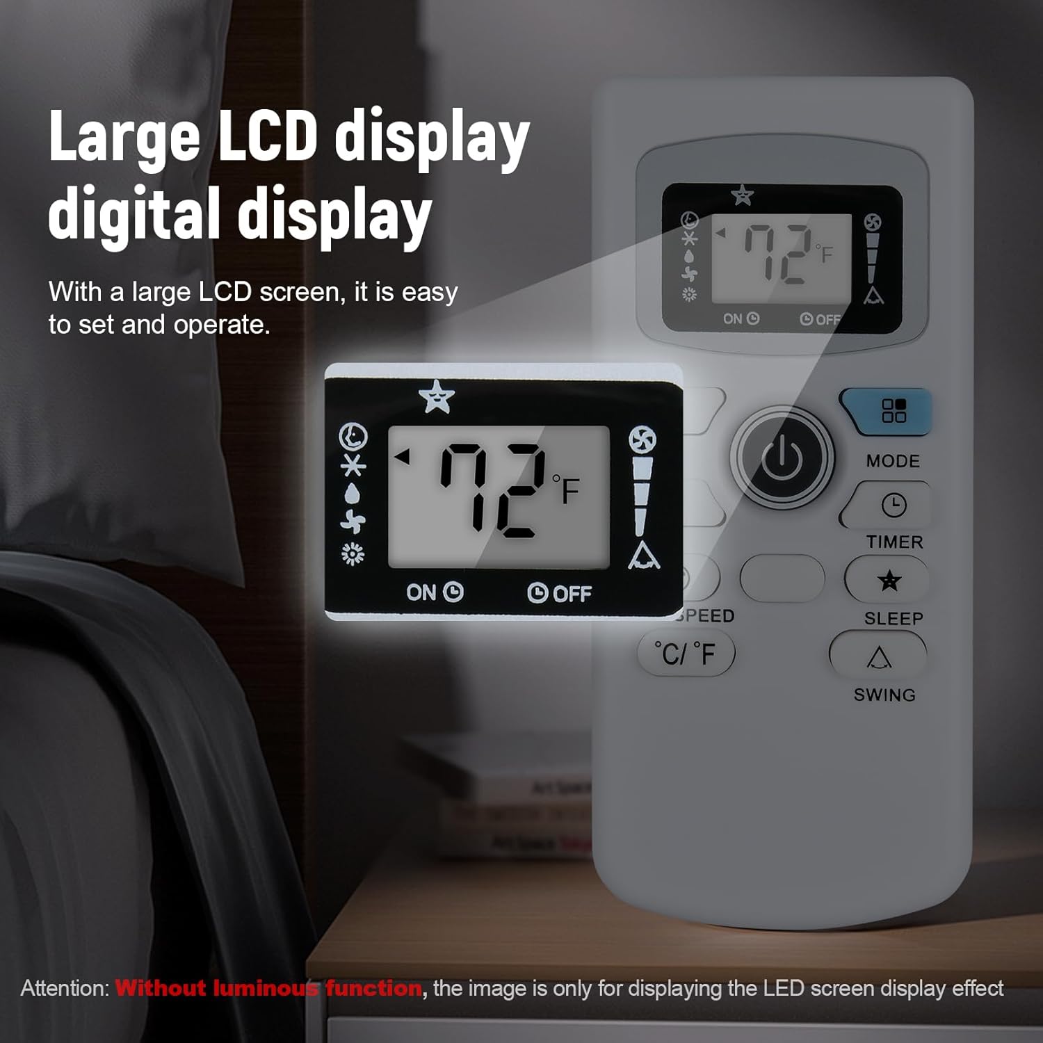 WDZP Replacement for Black Decker Air AC Remote Control