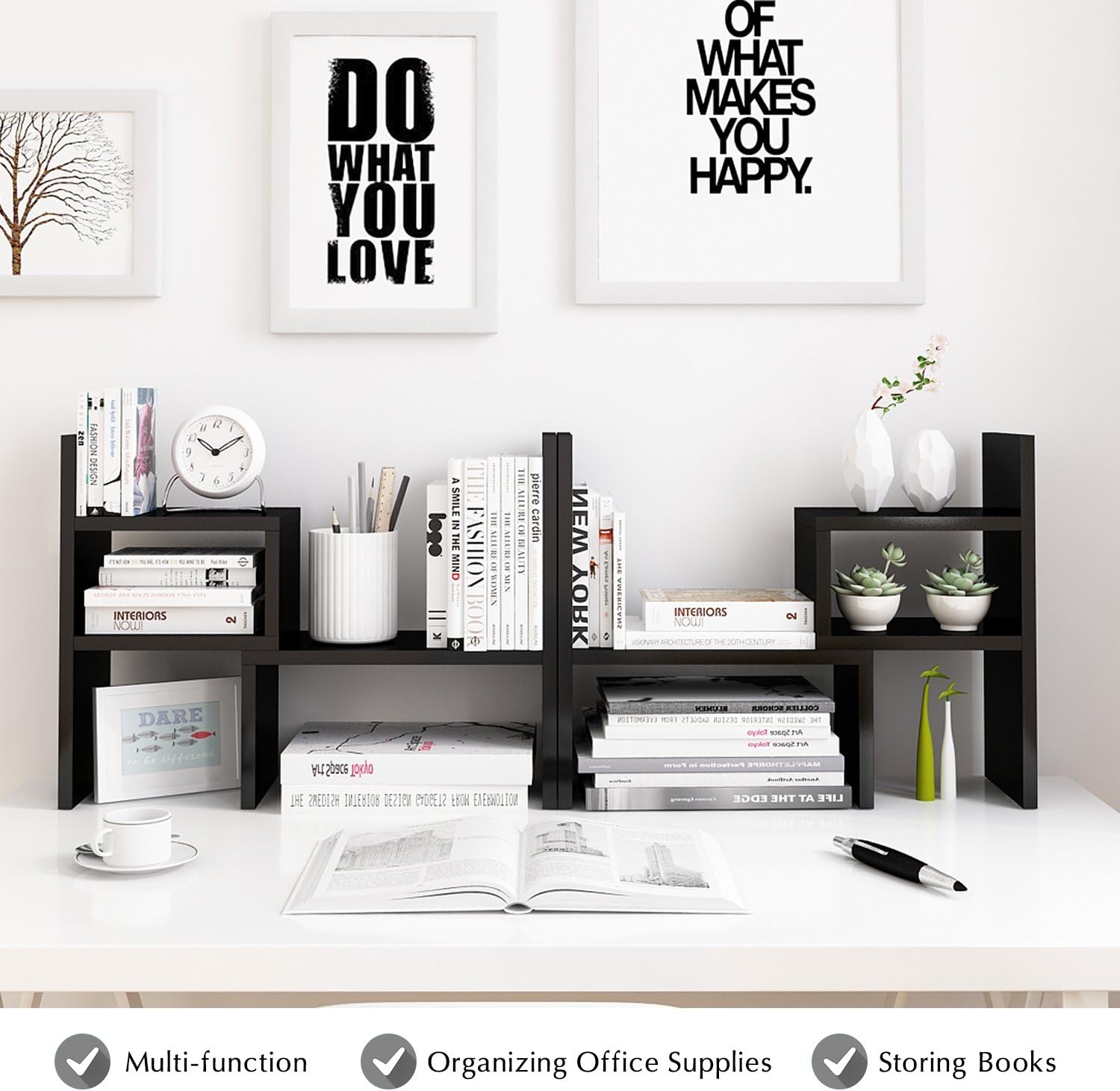 Jerry Maggie Adjustable Desktop Storage Shelf