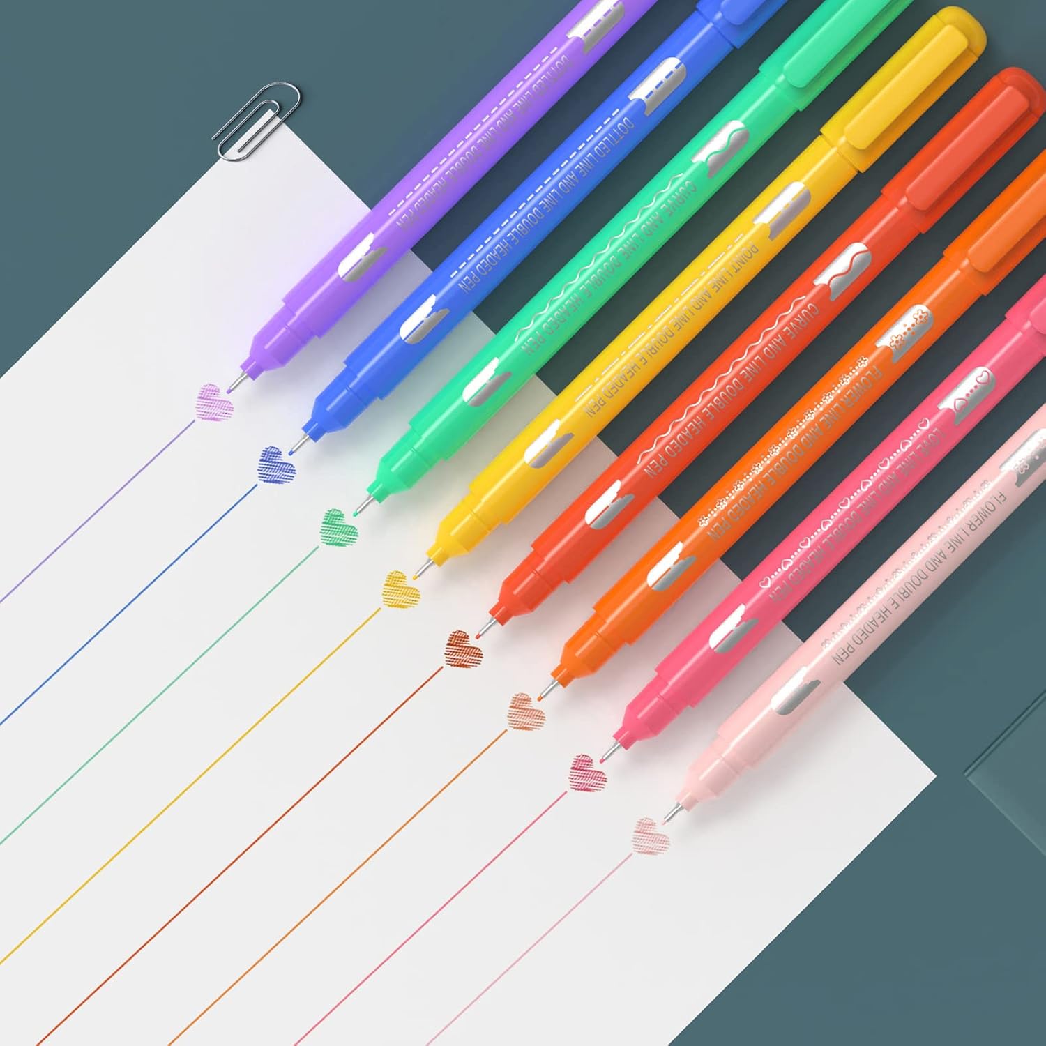 AECHY 8PCS Curve Highlighter Set for Kids and Office Use