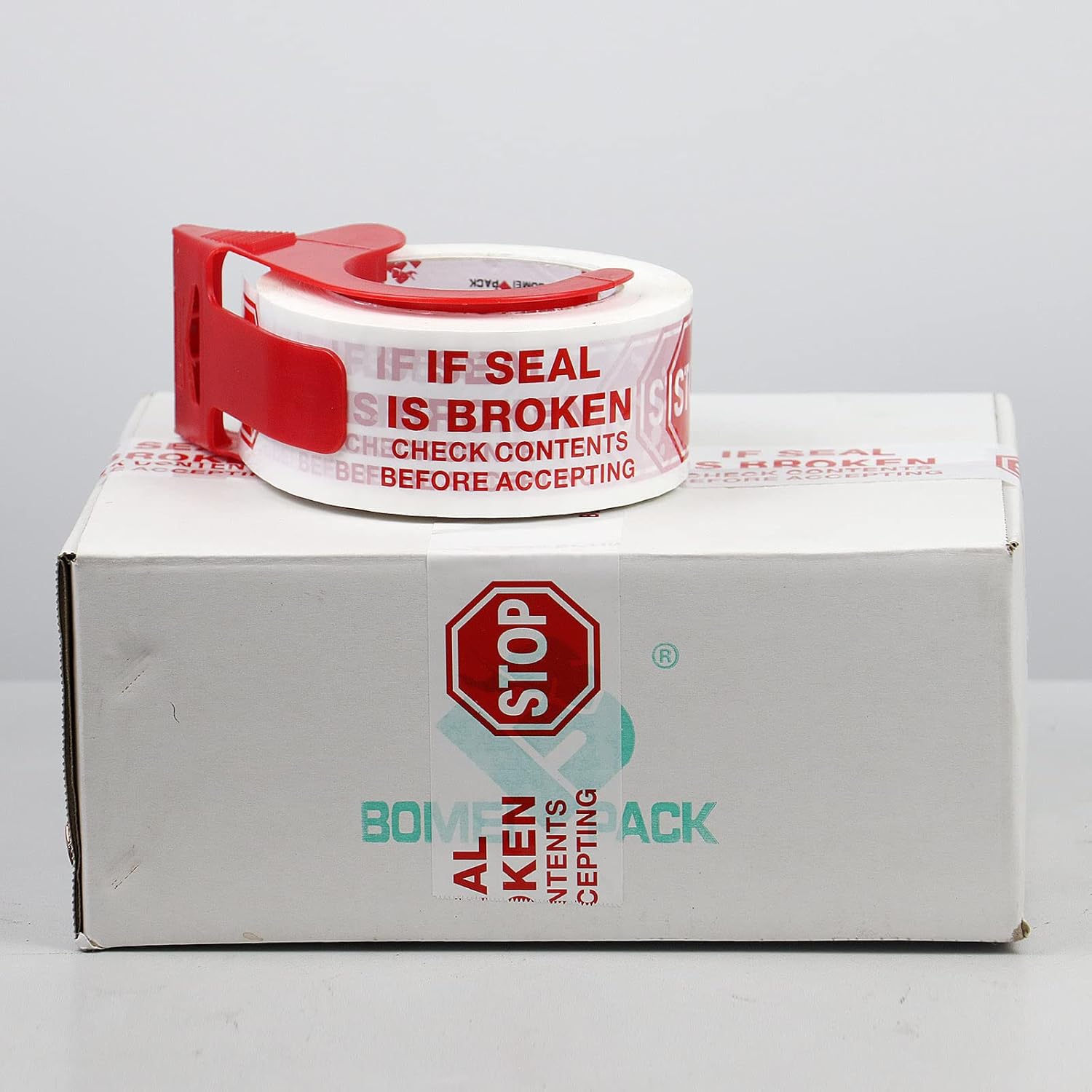 Stop Sign Sealing Tape with Dispenser 2 Inch x 110 Yards