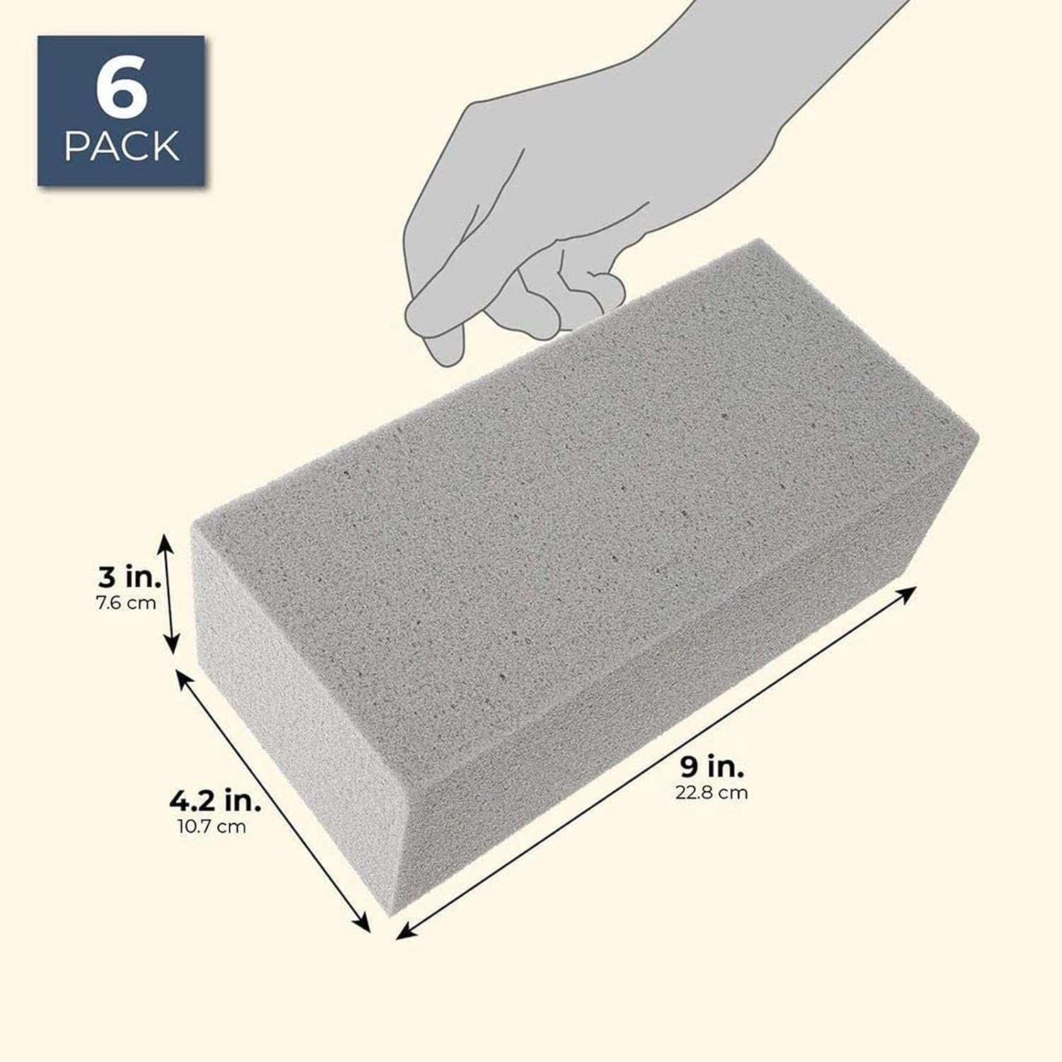 6pcs Dry Floral Foam Bricks for Arrangements and Displays Gray
