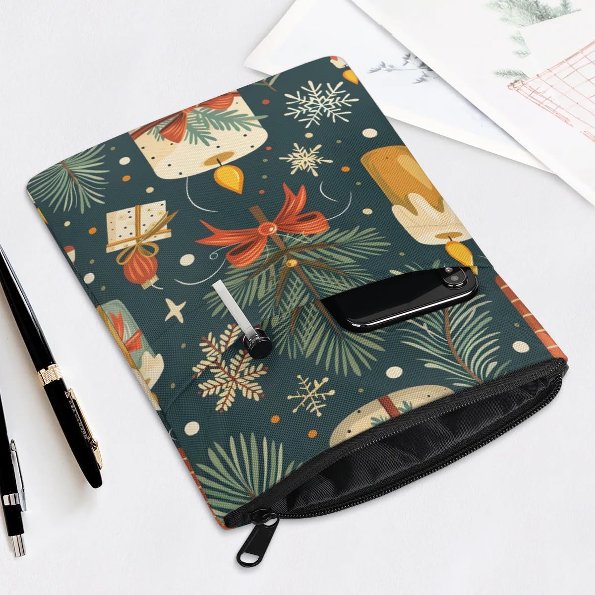Christmas Candle Book Sleeve for Book Lovers Gifts
