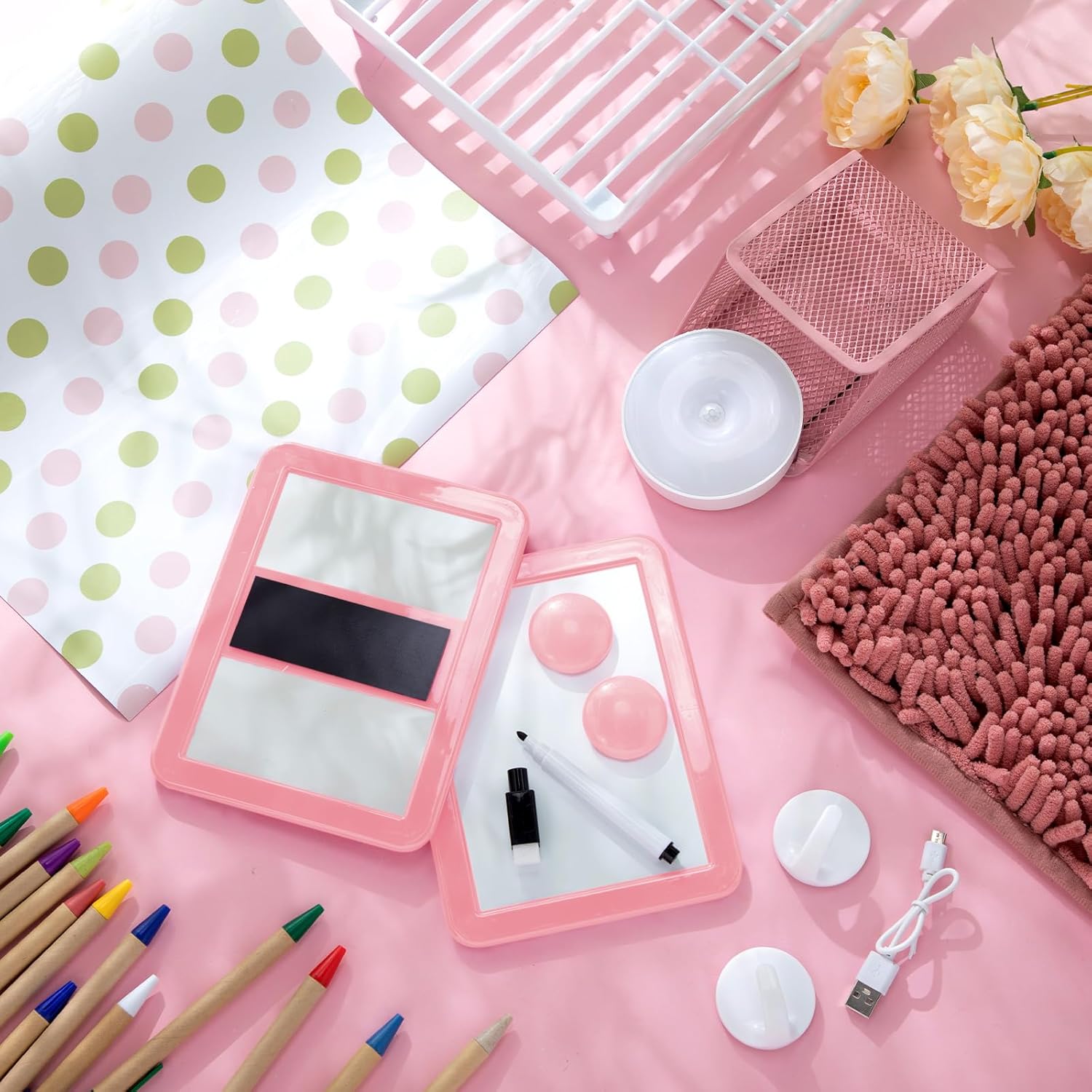 Chuangdi 17 Pcs Locker Organizer and Decorating Kit