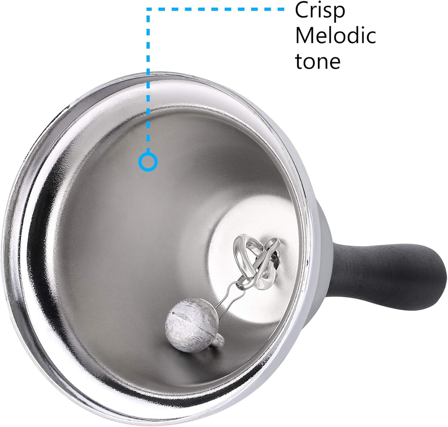 MROCO Loud Hand Bell for Classroom and Alarm