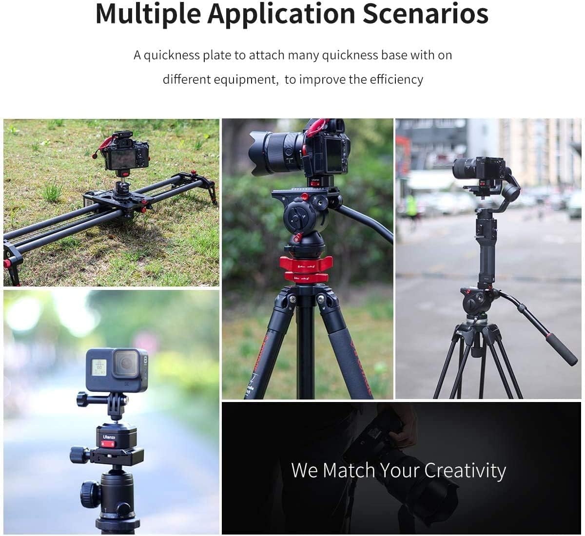 ULANZI Claw Quick Release Plate for Camera Mount