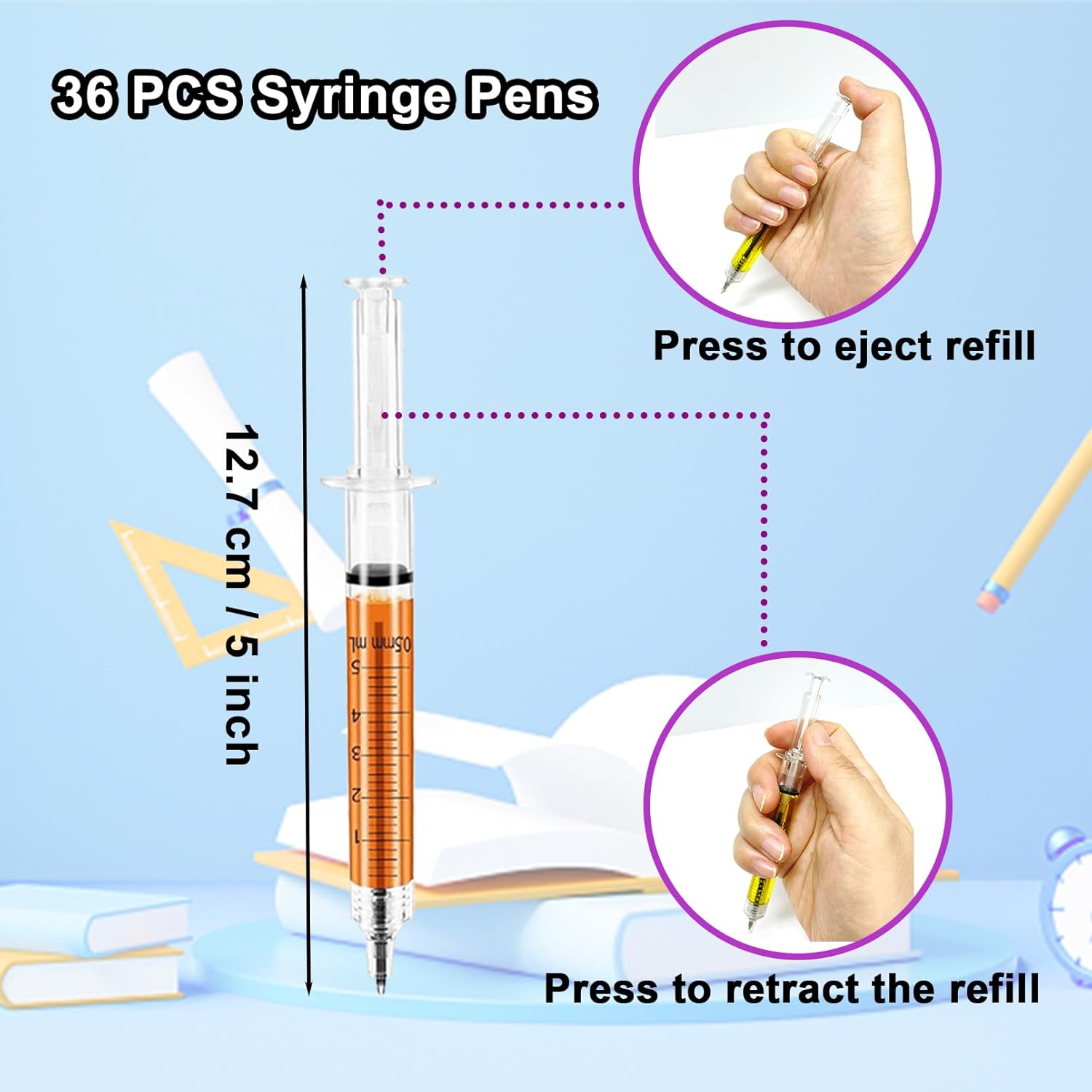 36 PCS Syringe Pens for Nurses and Kids