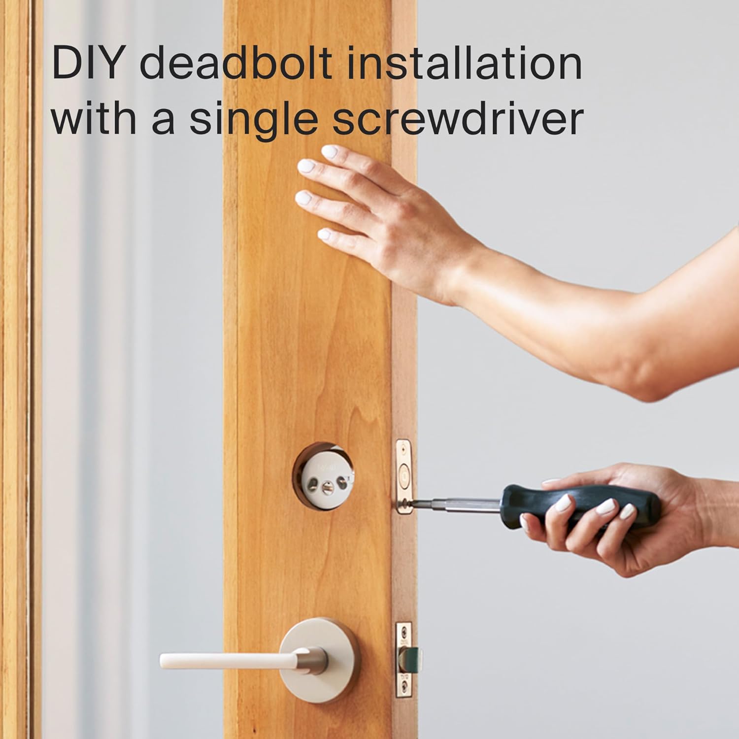 Level Lock WiFi Deadbolt Smart Lock - Matte Black