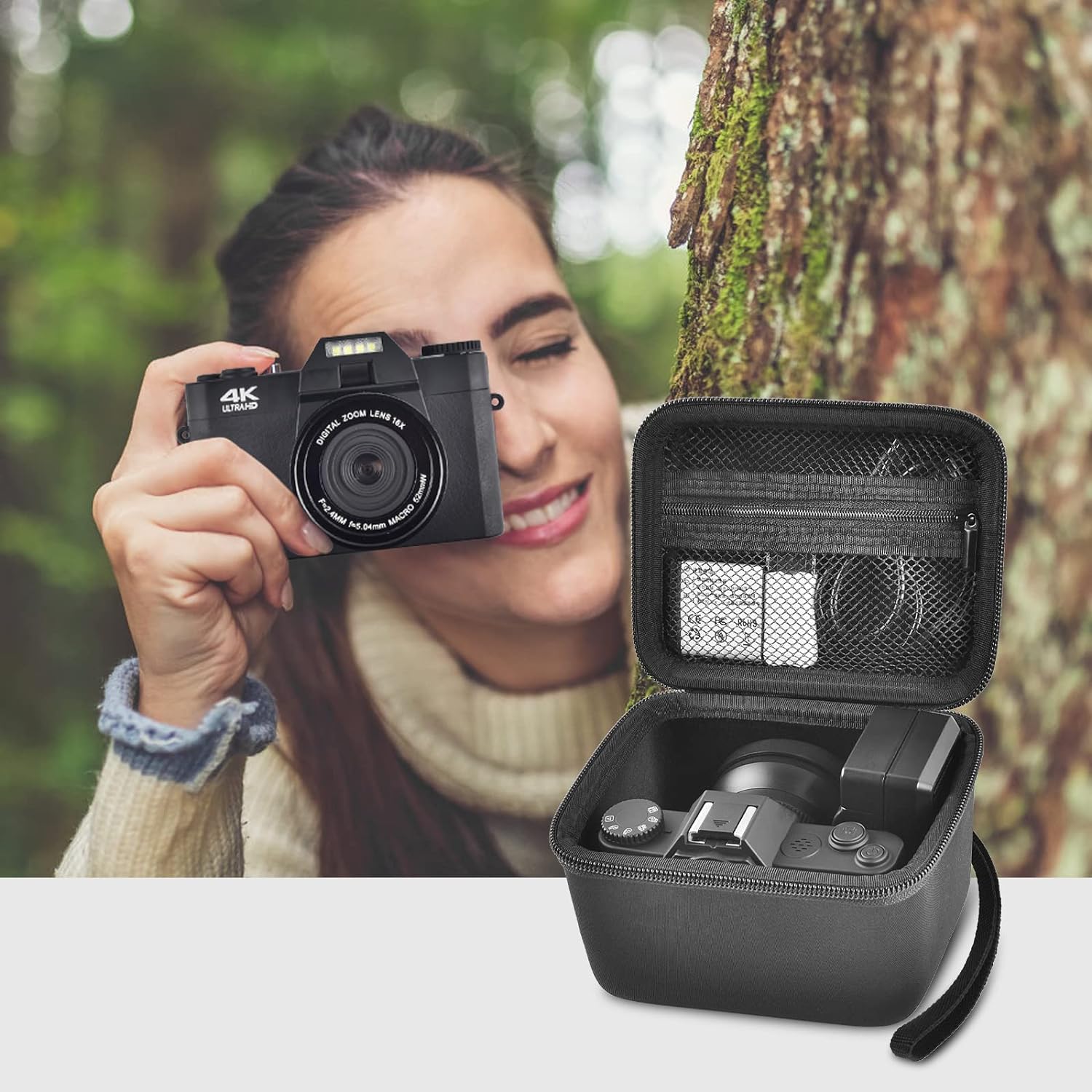 4K Vlogging Camera Case for SuperiorTek and Other Brands