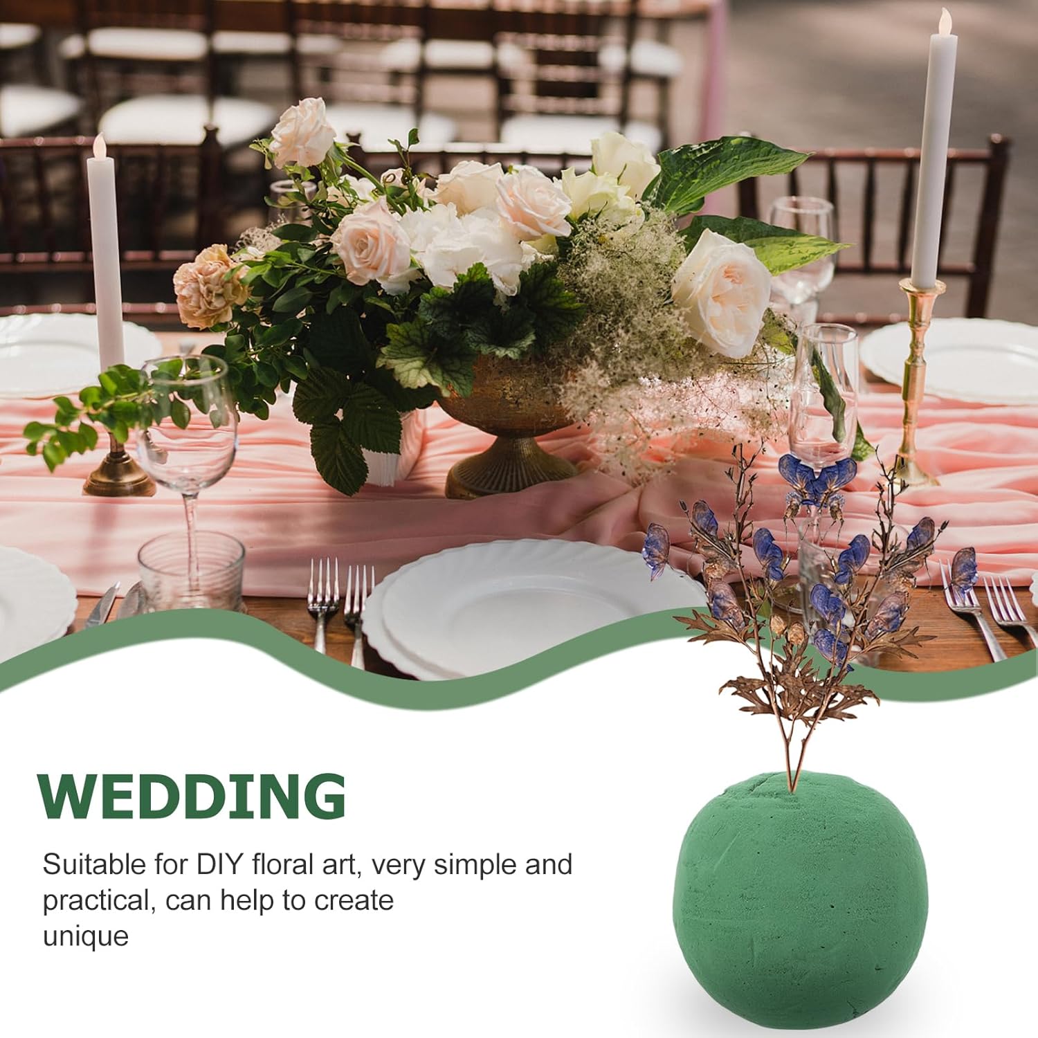 NOLITOY 2Pcs Floral Foam Spheres 472 Inch