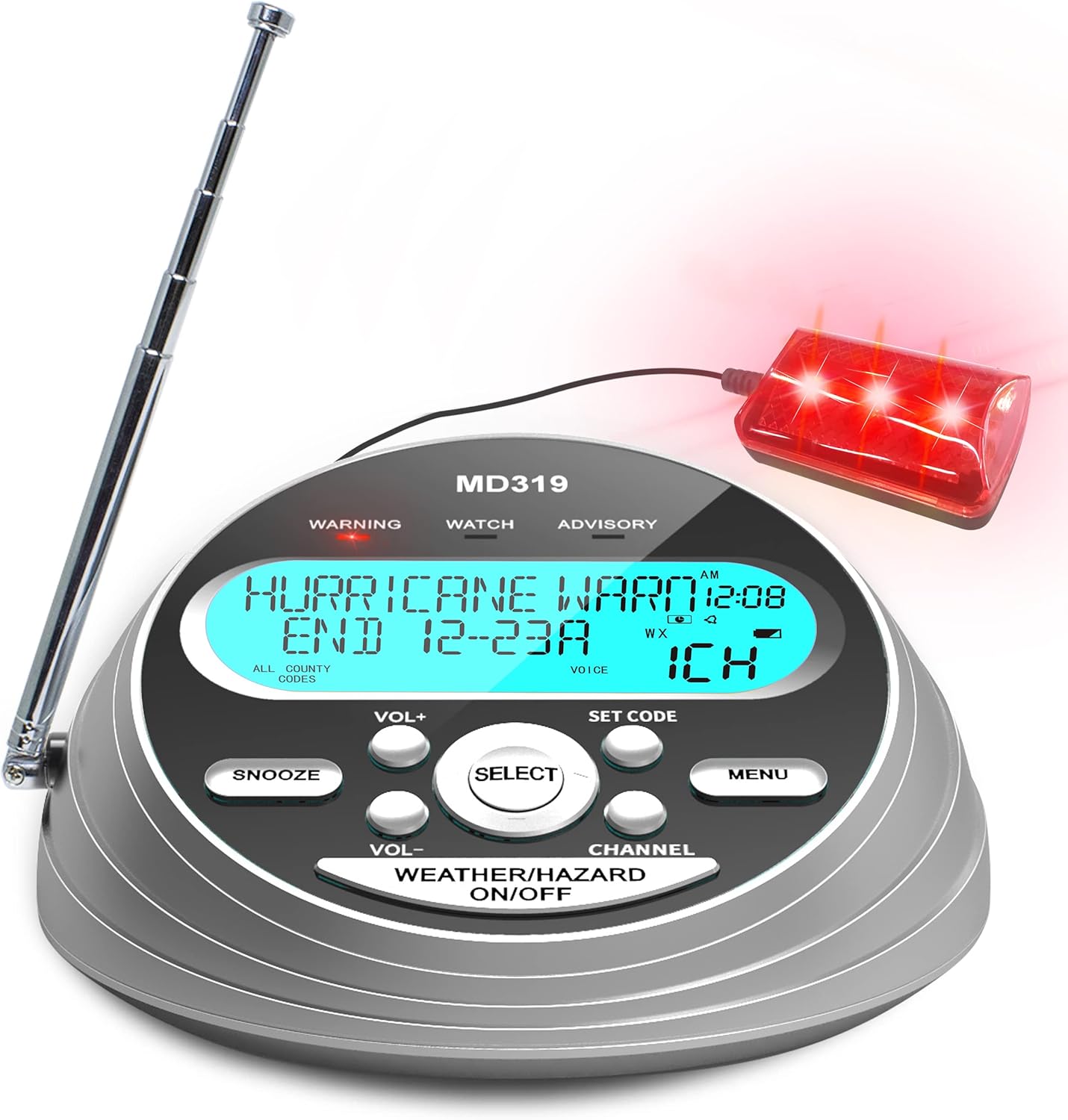 NOAA Weather Alert Radio with SAME and Battery Backup