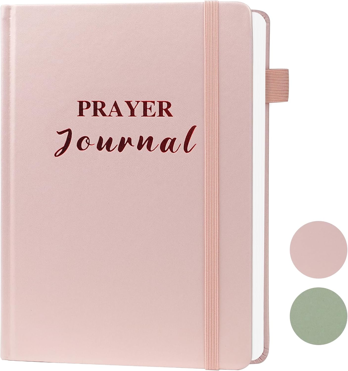 Pink Prayer Journal for Women and Men - 60 Weeks Bible Study