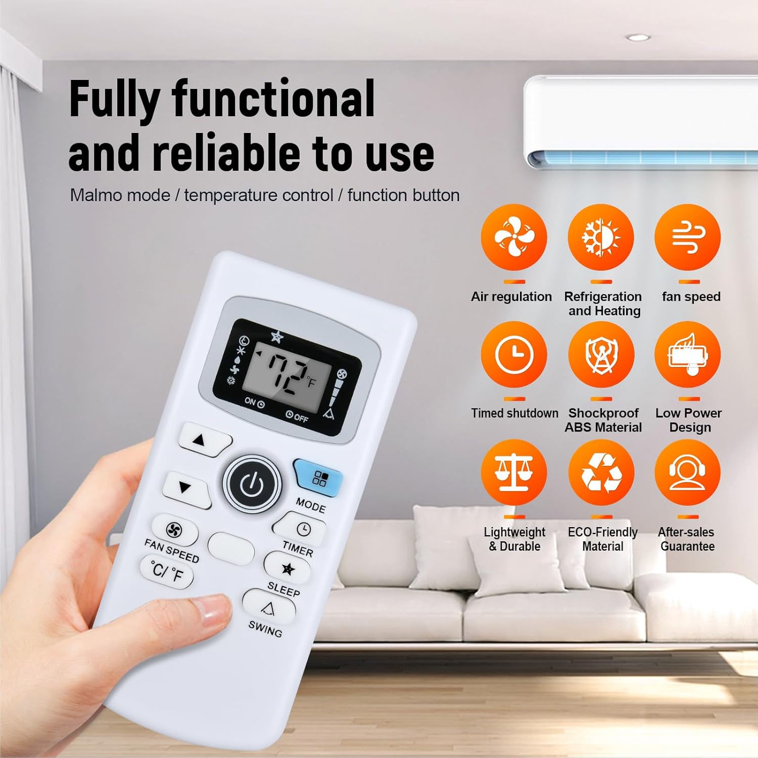 WDZP Replacement for Black Decker Air AC Remote Control