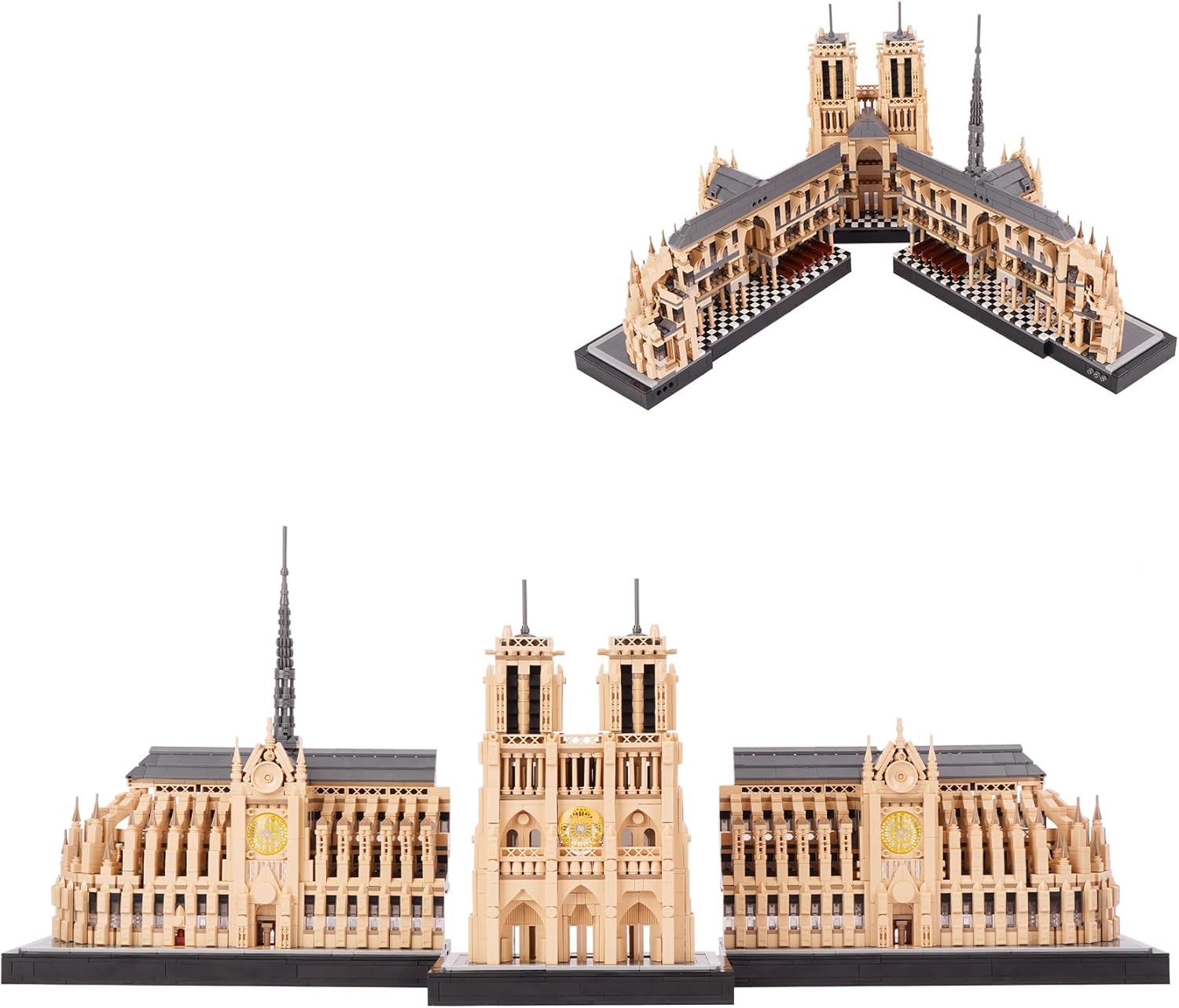 Notre-Dame de Paris Architecture Model Building Block Set