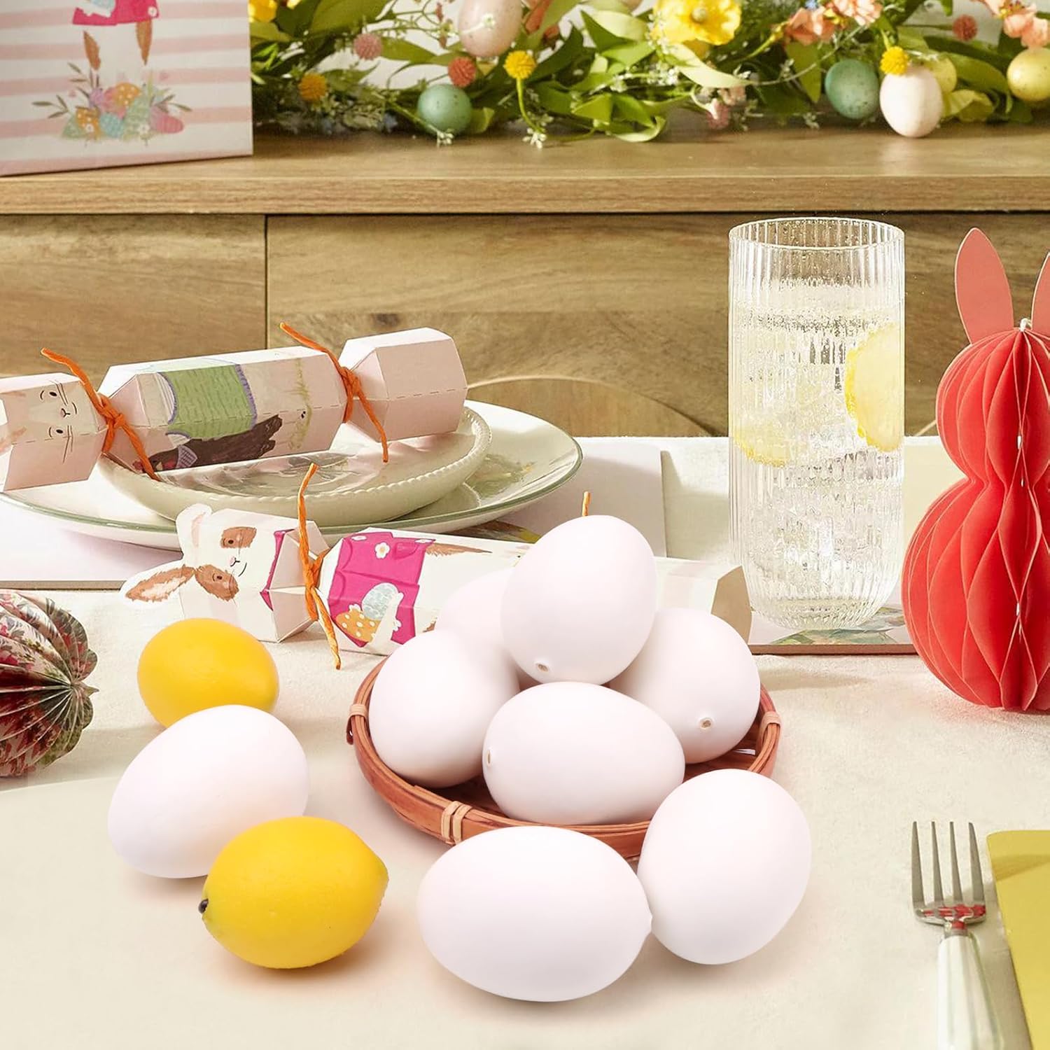 Gresorth 8 PCS Artificial Easter Eggs Decoration