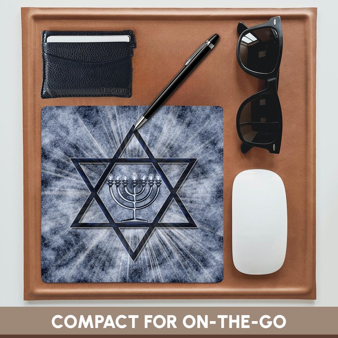 3dRose Hanukkah Mouse Pad with Star of David