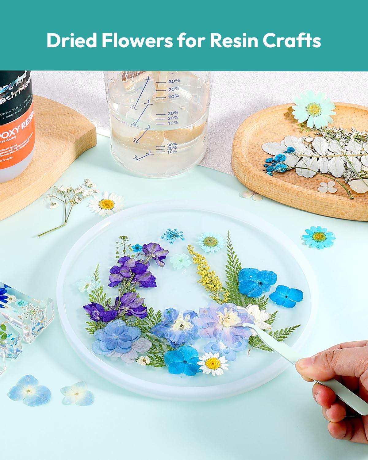 174 Pcs Dried Flowers Pressed for Crafts