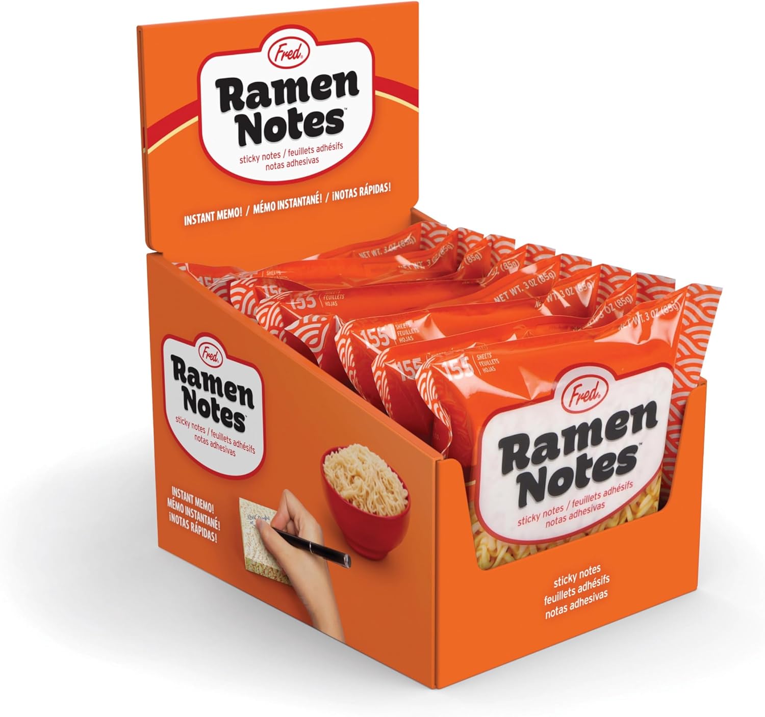 Genuine Fred Ramen Notes Sticky Note Pad 155 Sheets 35x3