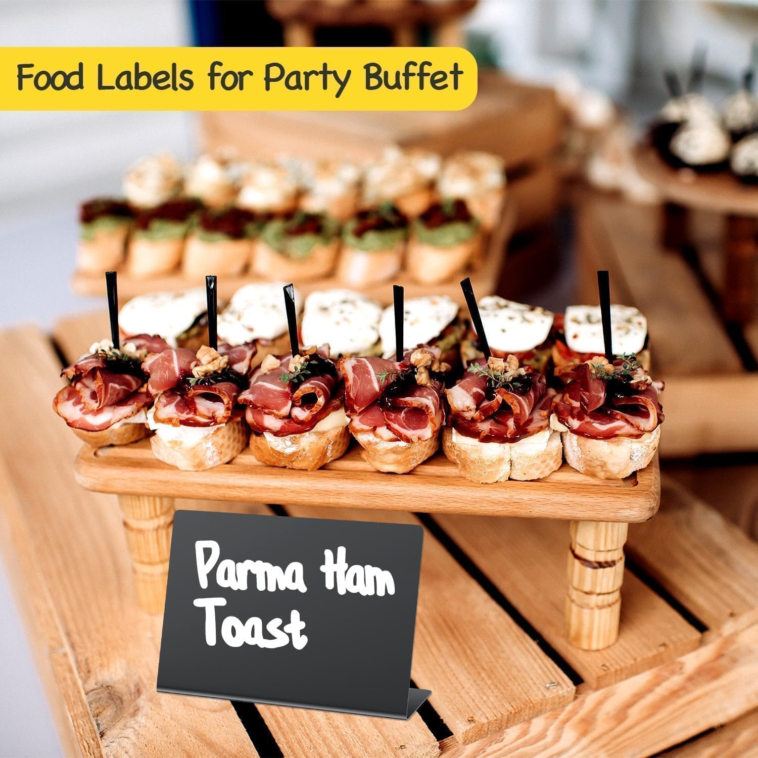 PigPotParty 12 Pcs Food Labels with Cleaning Spray and Markers