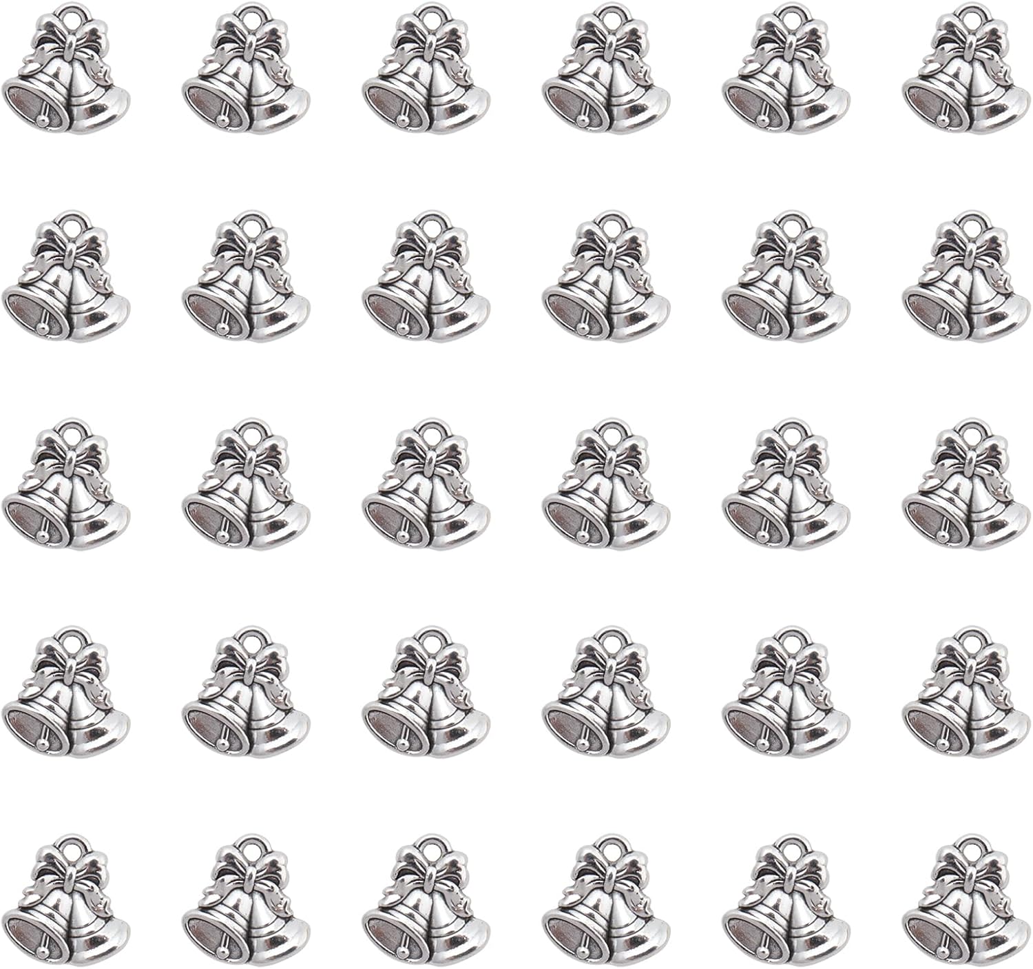 30 Pcs Jingle Bell Charms for Jewelry Making