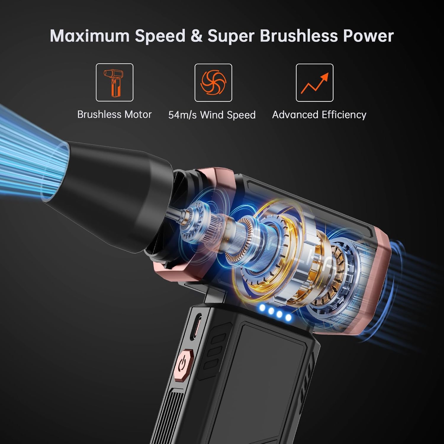 Sailhapi Compressed Air Duster 300000 RPM Cordless