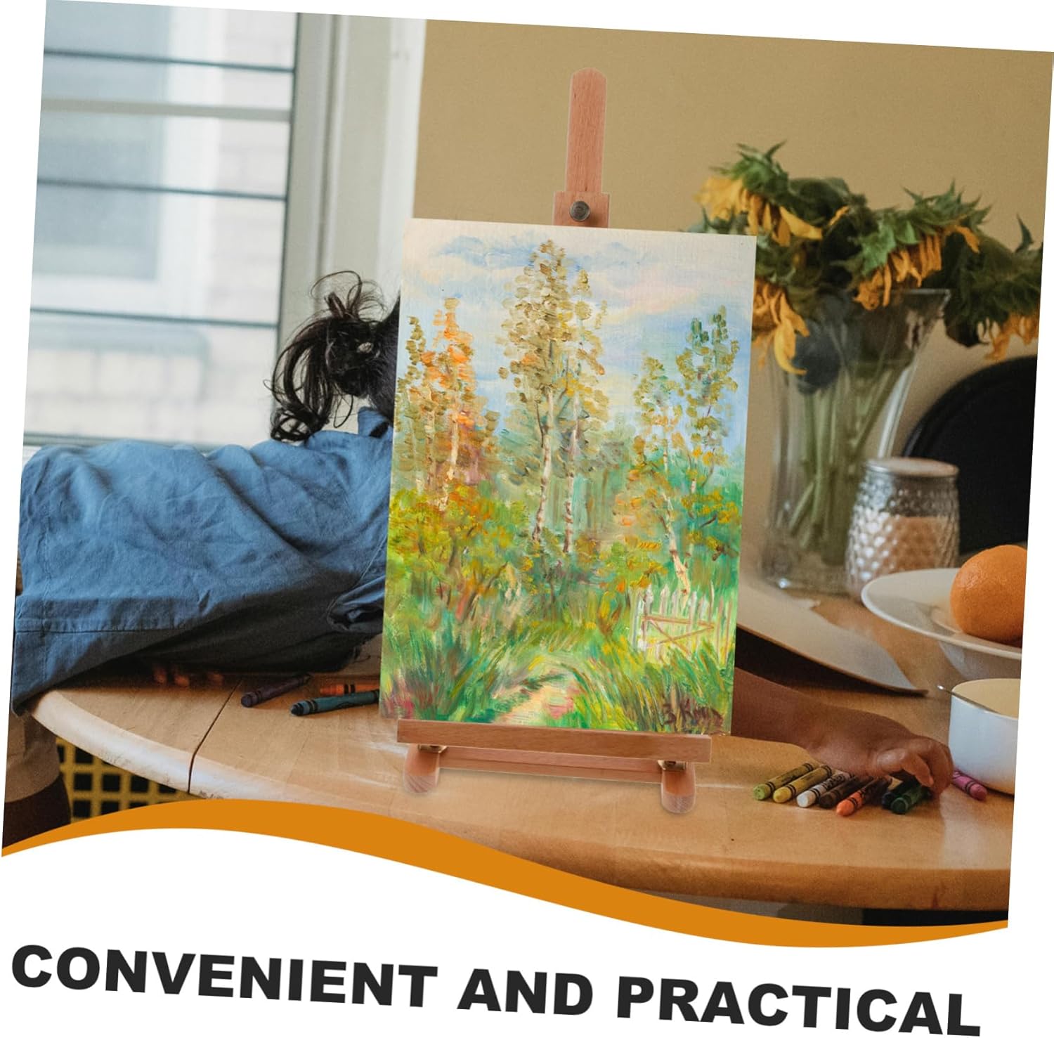 SMASOLO Indoor Wood Easel Stand for Painting and Drawing